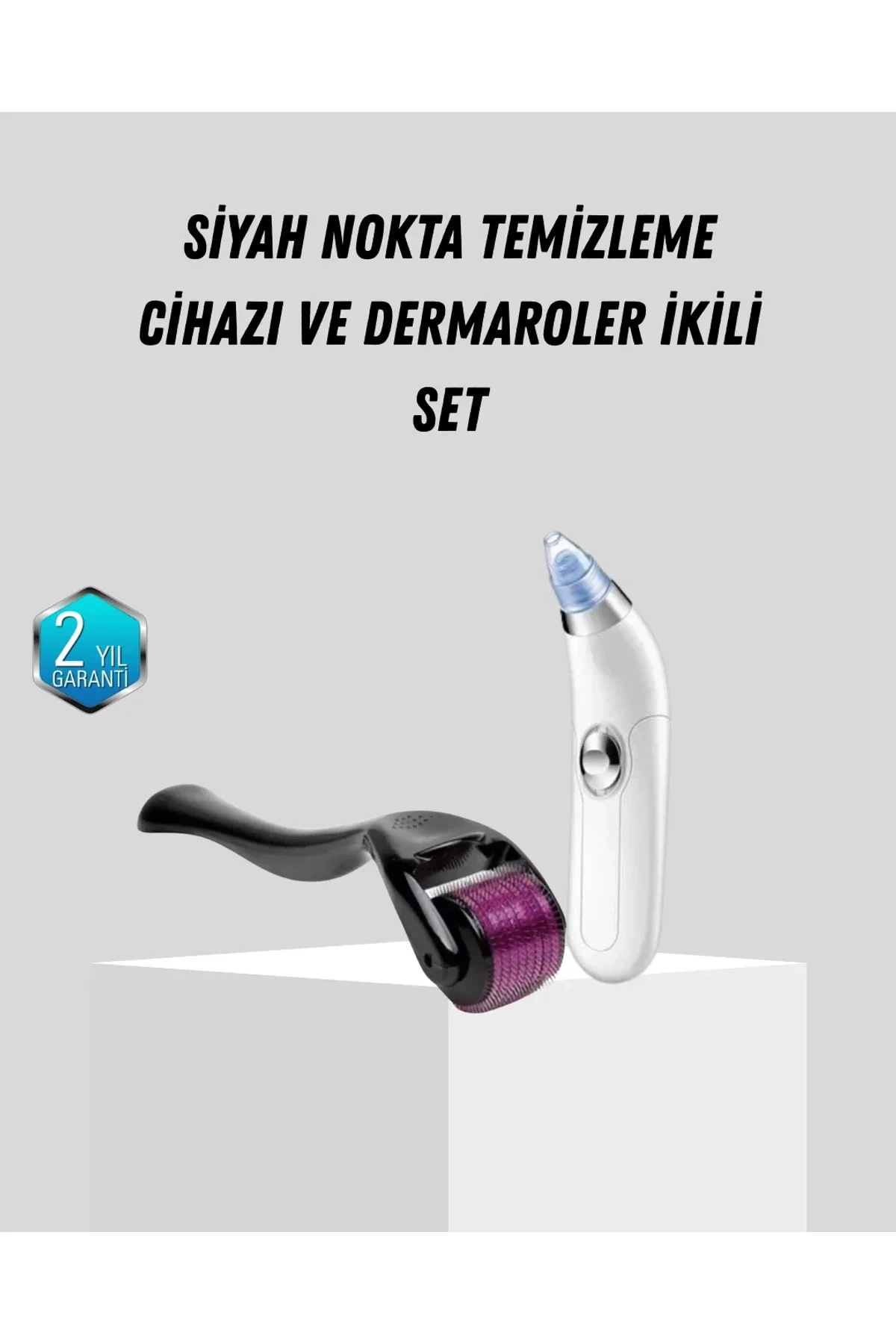 Dermaroller Ve Vakumlu Siyah Nokta Temizleme Cihazı 2’li Cilt Bakım Seti - Just Cheap Store Görsel 2
