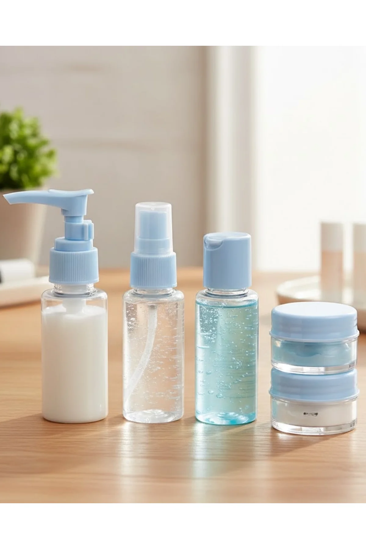 Seyahat İçin 5’li Şeffaf Dolum Şişesi Seti 30 Ml