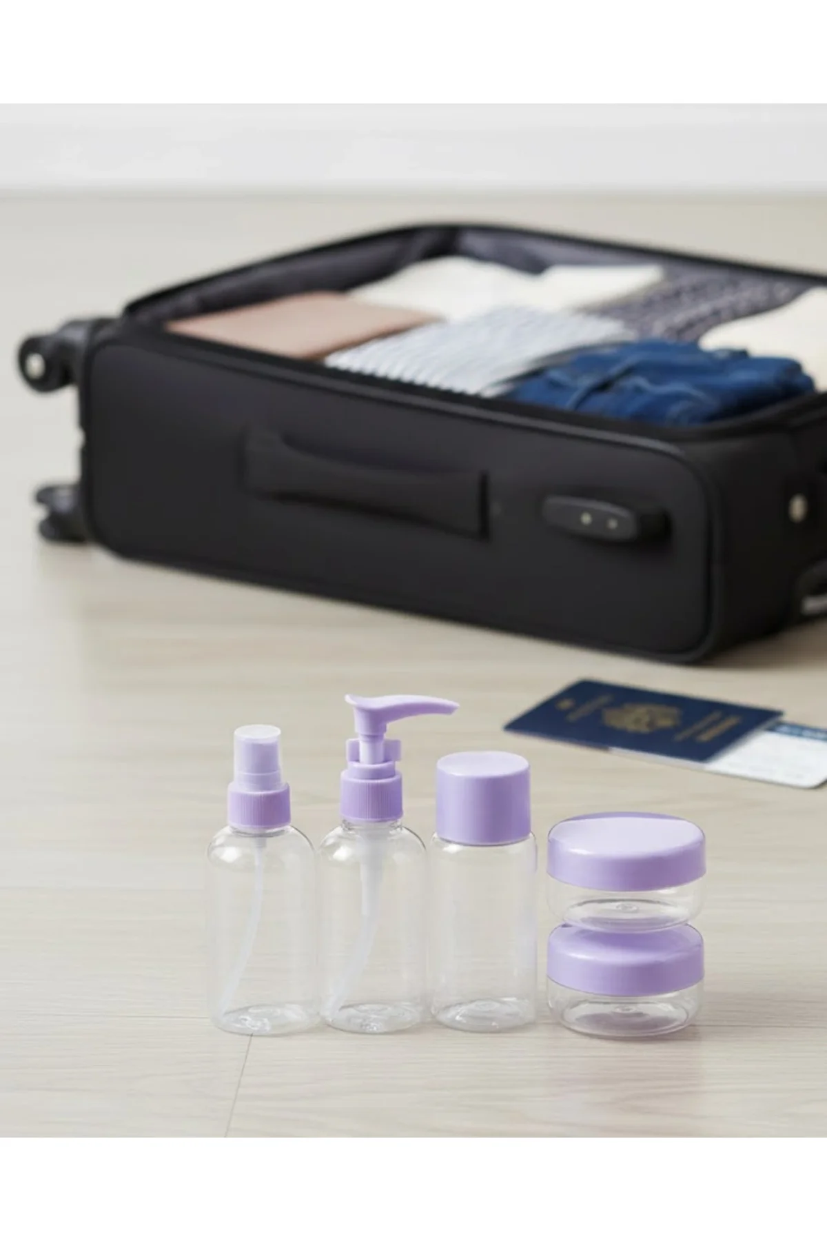 30 Ml 5 Parça Seyahat Şişesi Seti Sızdırmaz Taşınabilir