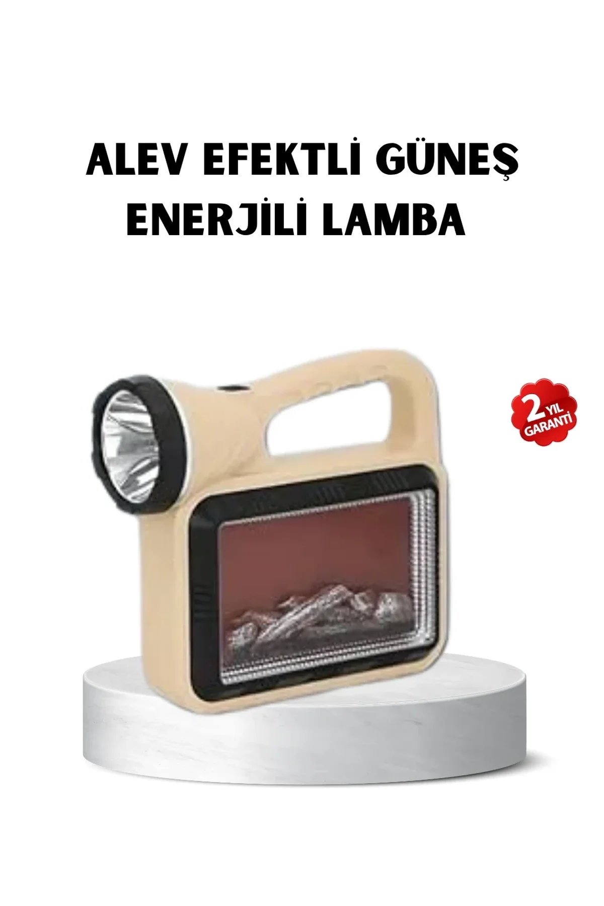Güneş Enerjili Alev Efektli Lamba Cob Led Su Geçirmez Çok Fonksiyonlu - Just Cheap Store Görsel 2