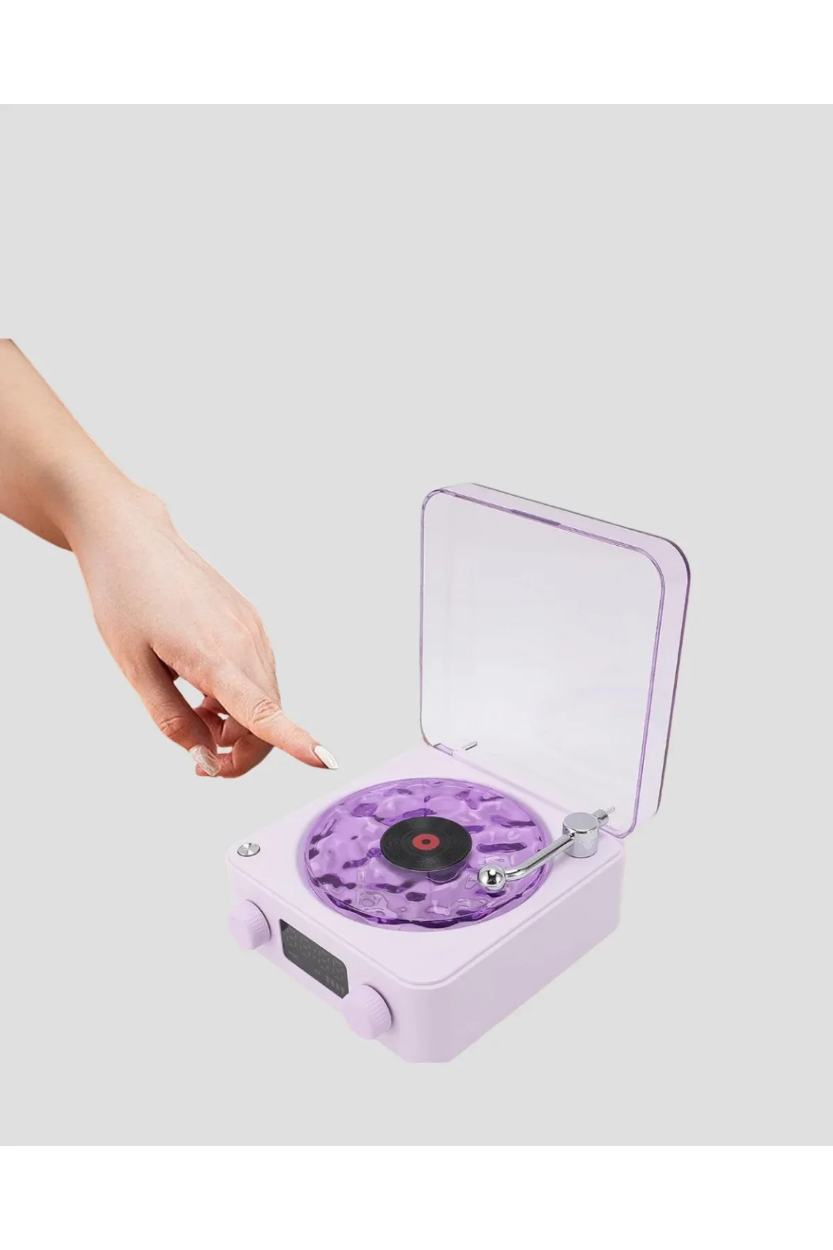 Projektör Işıklı Retro Hoparlör Bluetooth Aux Usb Hafıza Kartlı 360° Sesli Şarjlı - Just Cheap Store Görsel 5