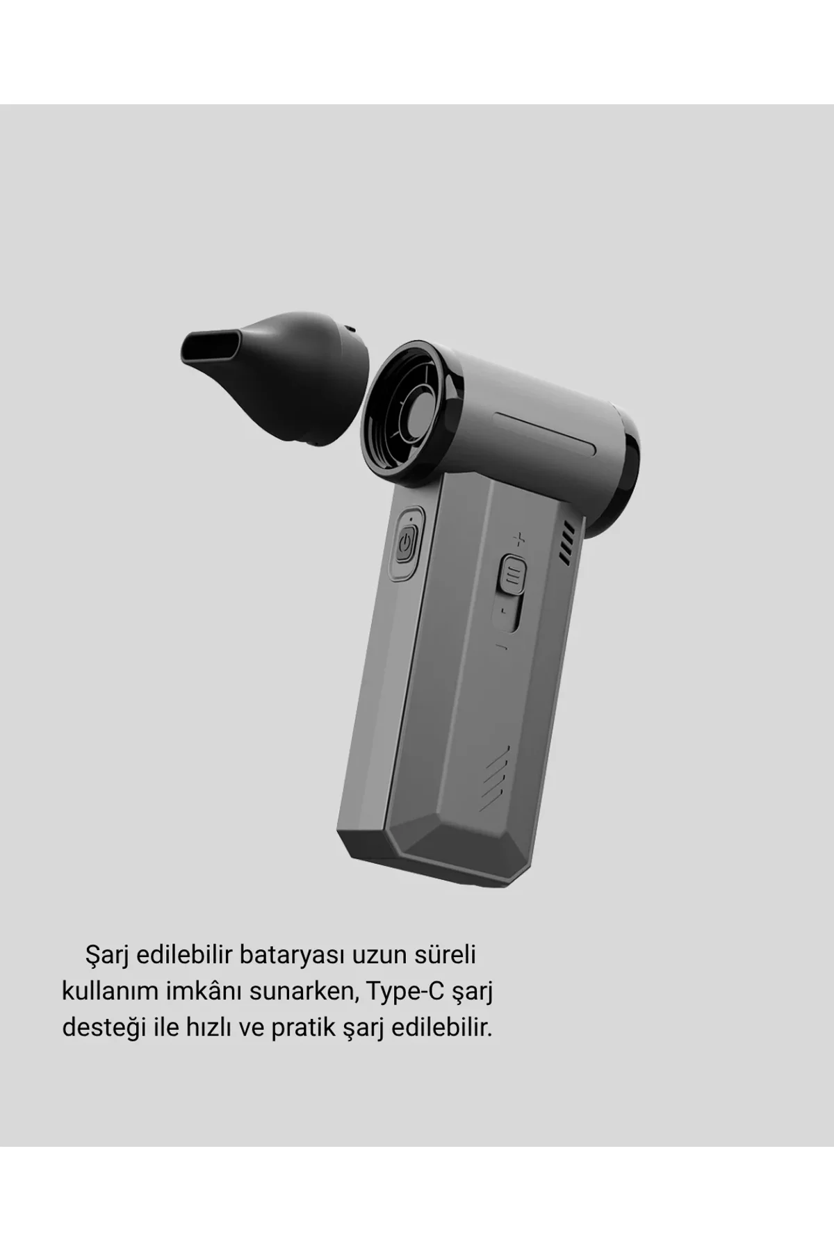 Şarjlı 130000 Rpm Hava Üflemeli Ve Vakumlu Araç Ev Temizlik Makinesi - Just Cheap Store Görsel 4