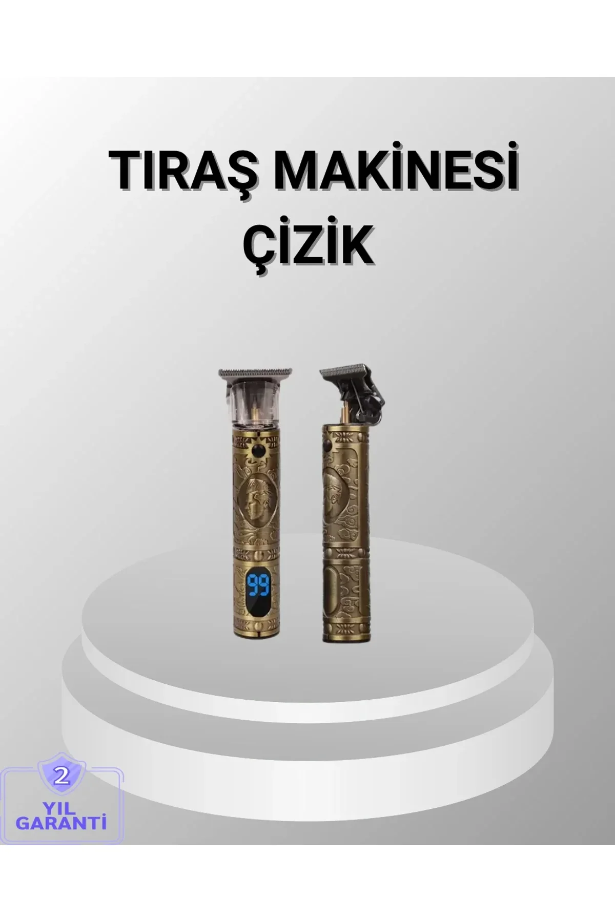 Şarjlı Kablosuz Tıraş Makinesi – 1800 Mah Batarya, Uzun Pil Ömrü, Profesyonel Sessiz Motor - Just Cheap Store Görsel 2
