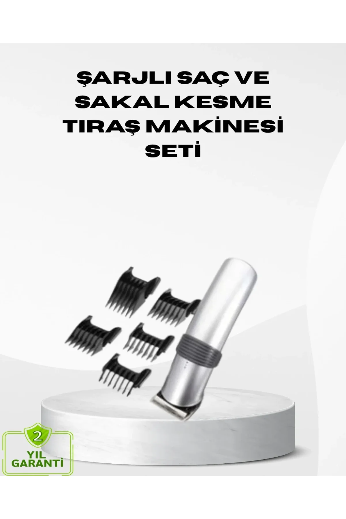 Kablosuz Profesyonel Tıraş Makinesi – Şarjlı, 60 Dakika Kullanım Süreli, Çelik Bıçaklı, Sessiz Motor - Just Cheap Store Görsel 2