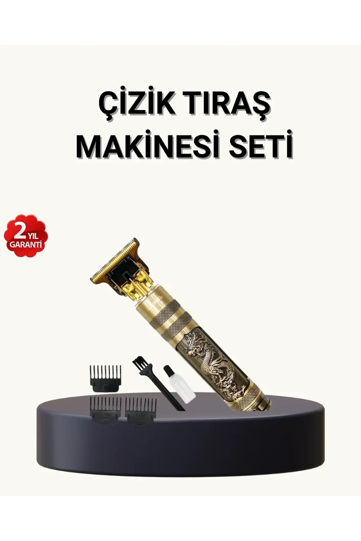 Profesyonel Çizik Tıraş Makinesi – T Çelik Bıçaklı, 120 Dakika Şarjlı Kullanım, 3 Başlıklı - Just Cheap Store Görsel 2