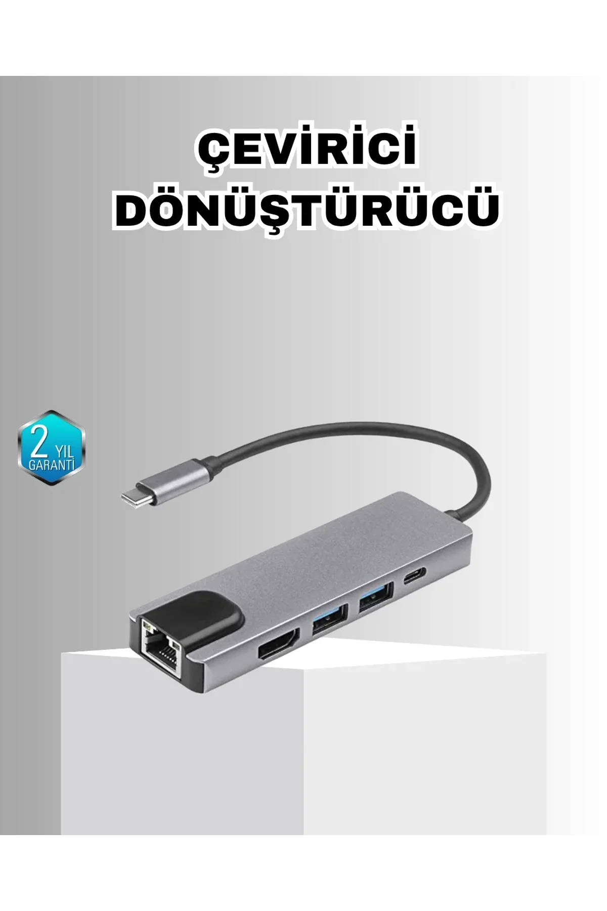 Alüminyum Kasalı Macbook Usb-c Hub – 4k Hdmı, Usb 3.0, Sd/tf Kart Girişi, Pd Şarj Desteği - Just Cheap Store Görsel 2
