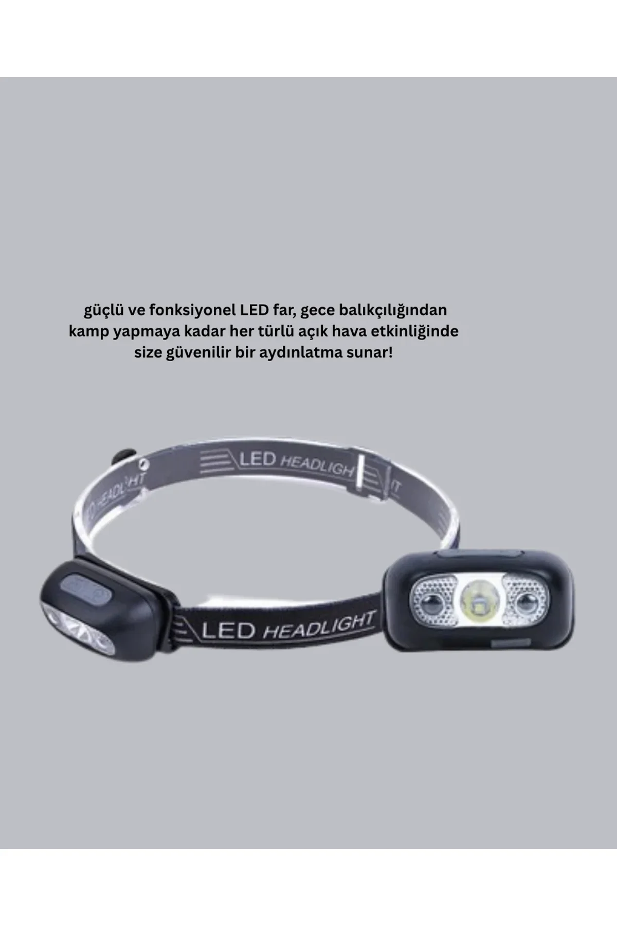 Şarjlı Led Kafa Feneri | 4 Modlu Akıllı Sensörlü Far | Su Geçirmez Ipx5 Kamp Ve Balıkçı Lambası - Just Cheap Store Görsel 4