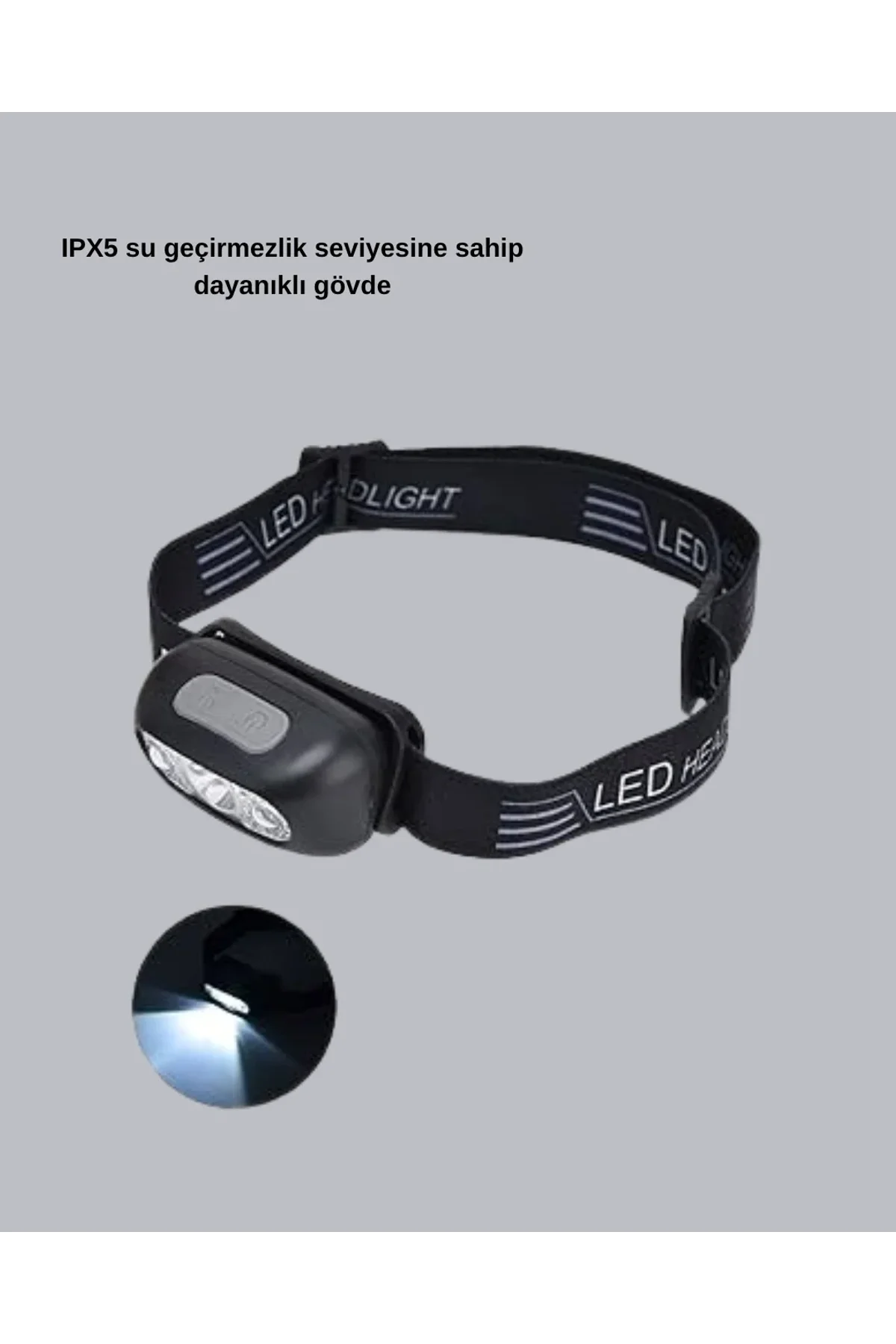 Şarjlı Led Kafa Feneri | 4 Modlu Akıllı Sensörlü Far | Su Geçirmez Ipx5 Kamp Ve Balıkçı Lambası - Just Cheap Store Görsel 3