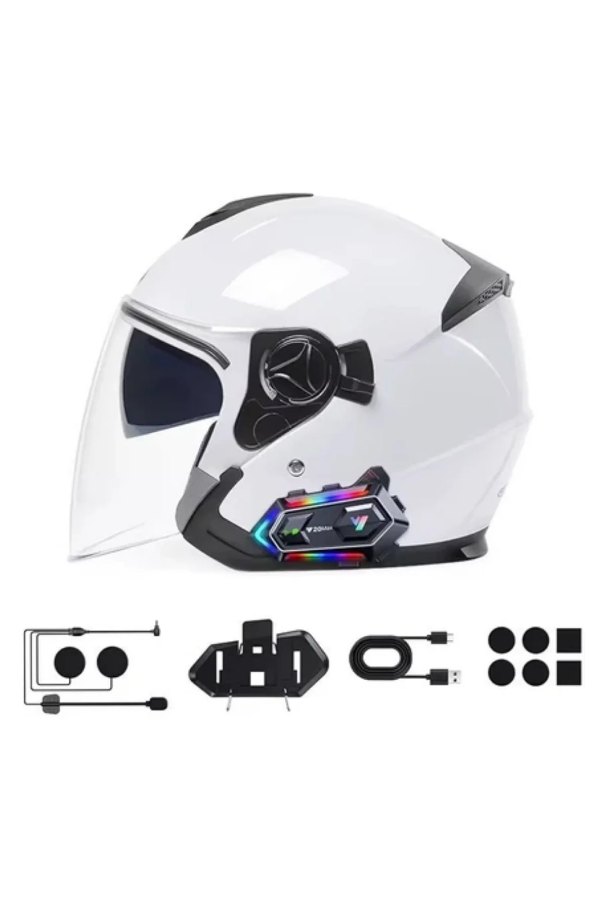 Gürültü Engelleyici Motosiklet Kask Intercom Uzun Pil Ömürlü Tasarım - Just Cheap Store Görsel 4