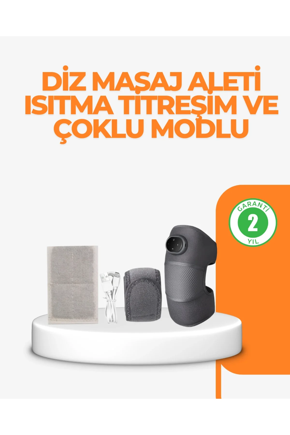 Ntc Isı Kontrollü Diz Masaj Aleti Titreşim Ve Isı Terapisi