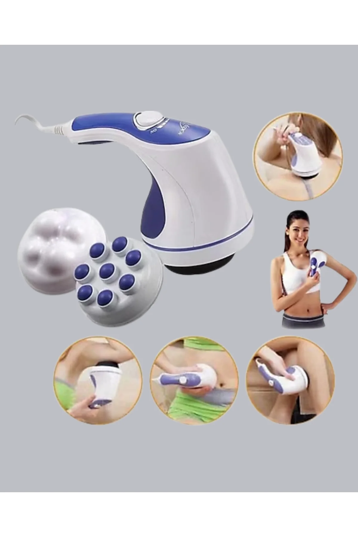 Elektrikli Yağ Yakıcı Masaj Aleti – 5 Başlıklı Selülit Ve Vücut Sıkılaştırıcı - Just Cheap Store Görsel 3