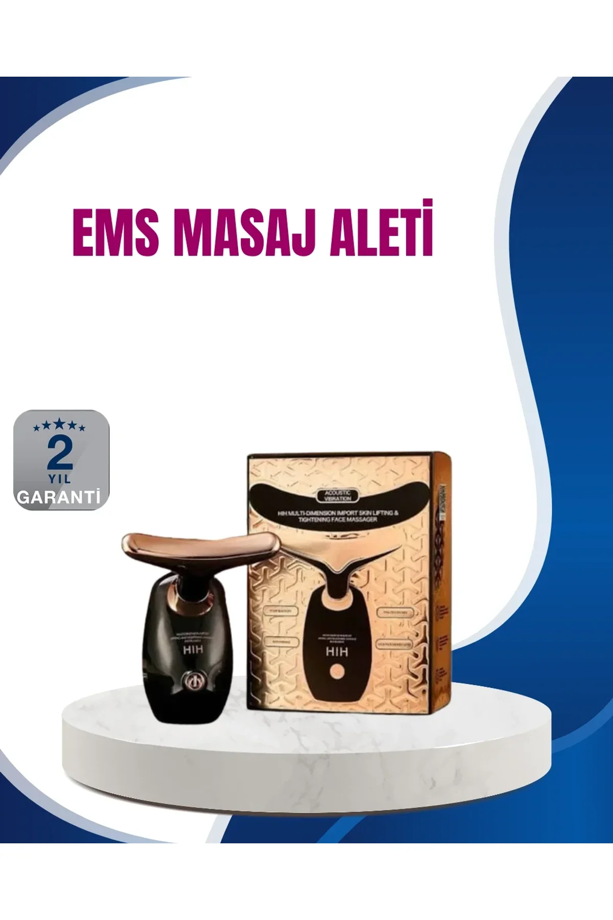 Kırışıklık Karşıtı Ultrasonik Titreşimli Yüz Masaj Aleti - Just Cheap Store Görsel 2