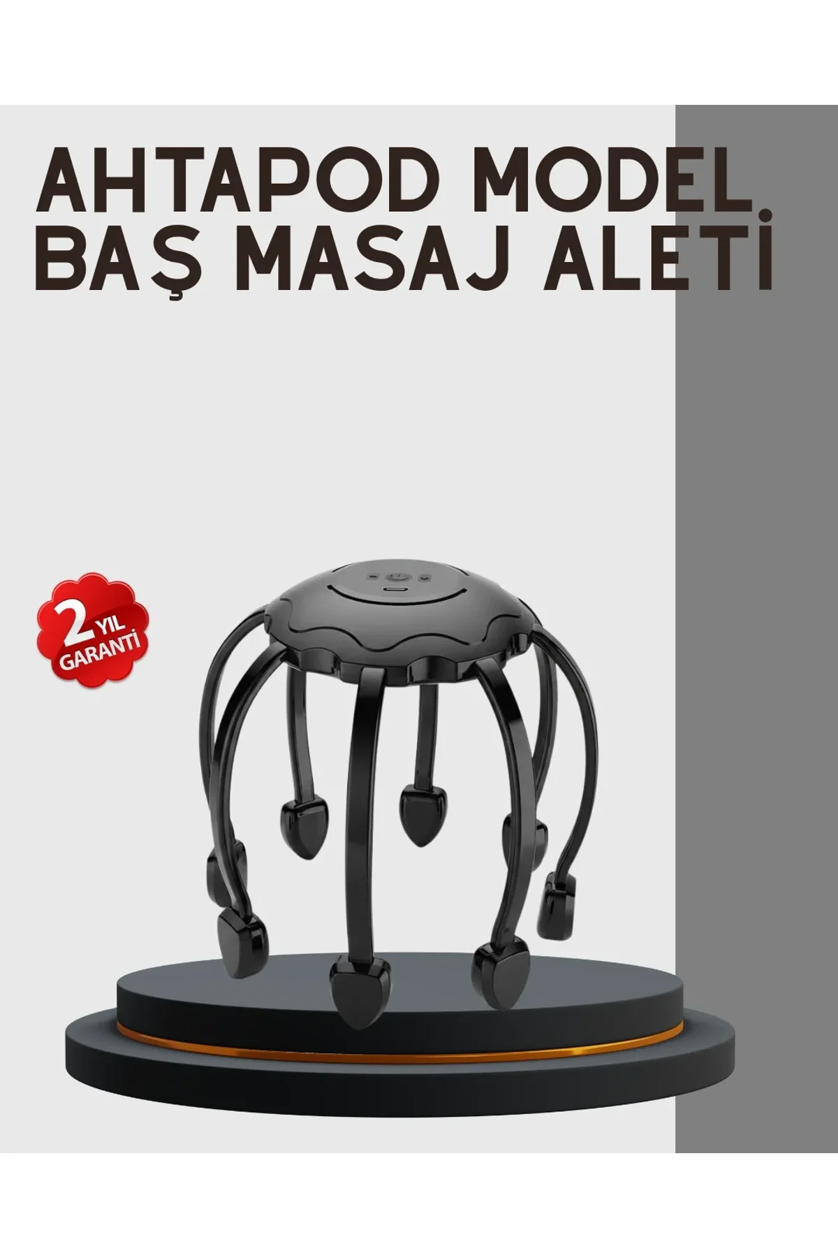 Çok Noktalı Elektrikli Kafa Masaj Cihazı 3 Modlu Rahatlatıcı Masaj