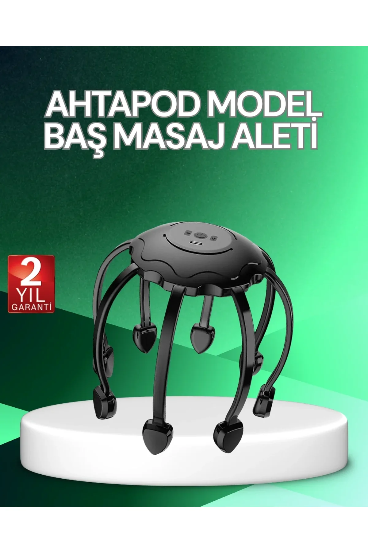 Elektrikli Saç Derisi Masaj Aleti Çok Noktalı Titreşimli Rahatlatıcı Bakım