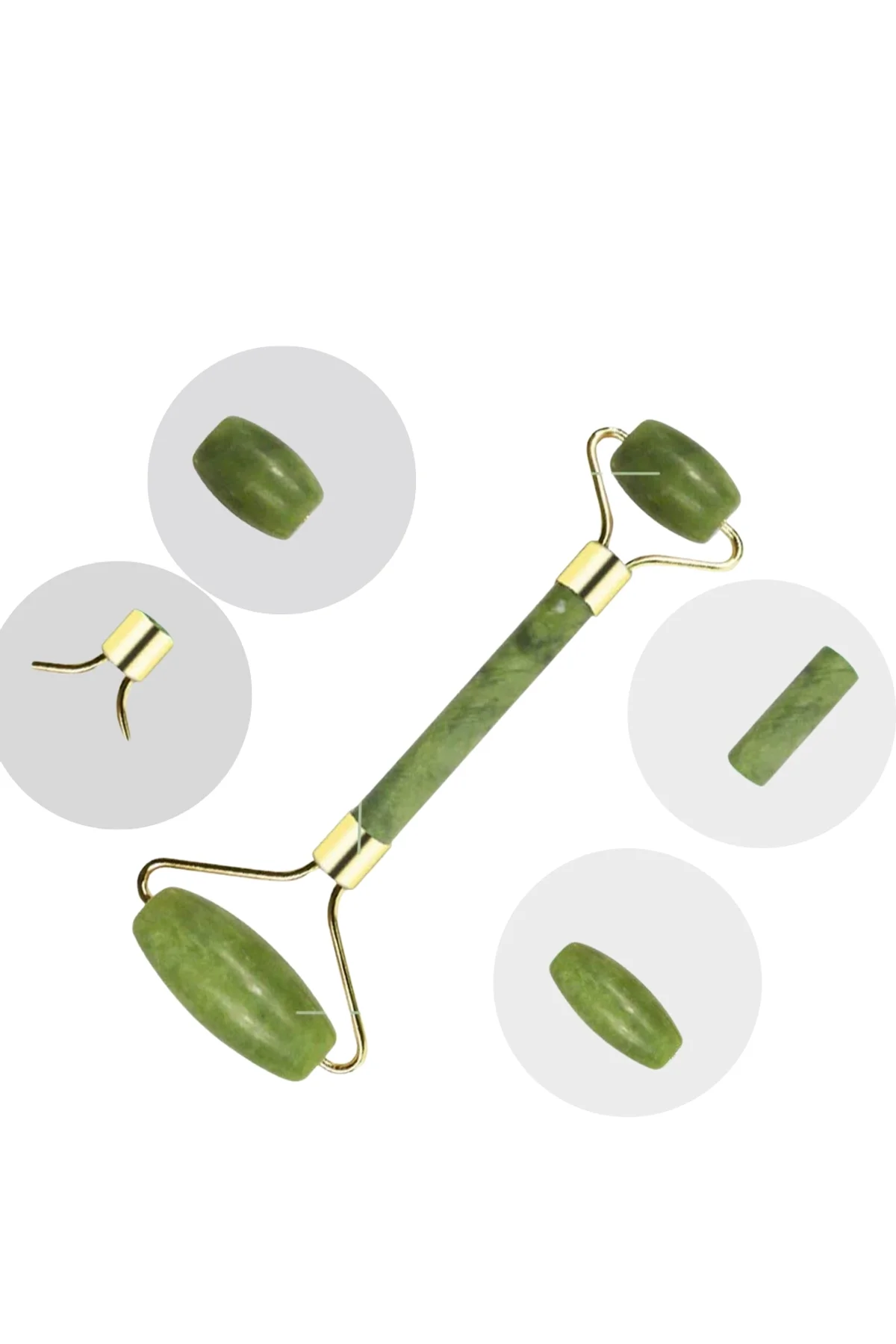 Jade Roller Ve Gua Sha Taşı Yüz Bakım Masaj Seti - Just Cheap Store Görsel 5