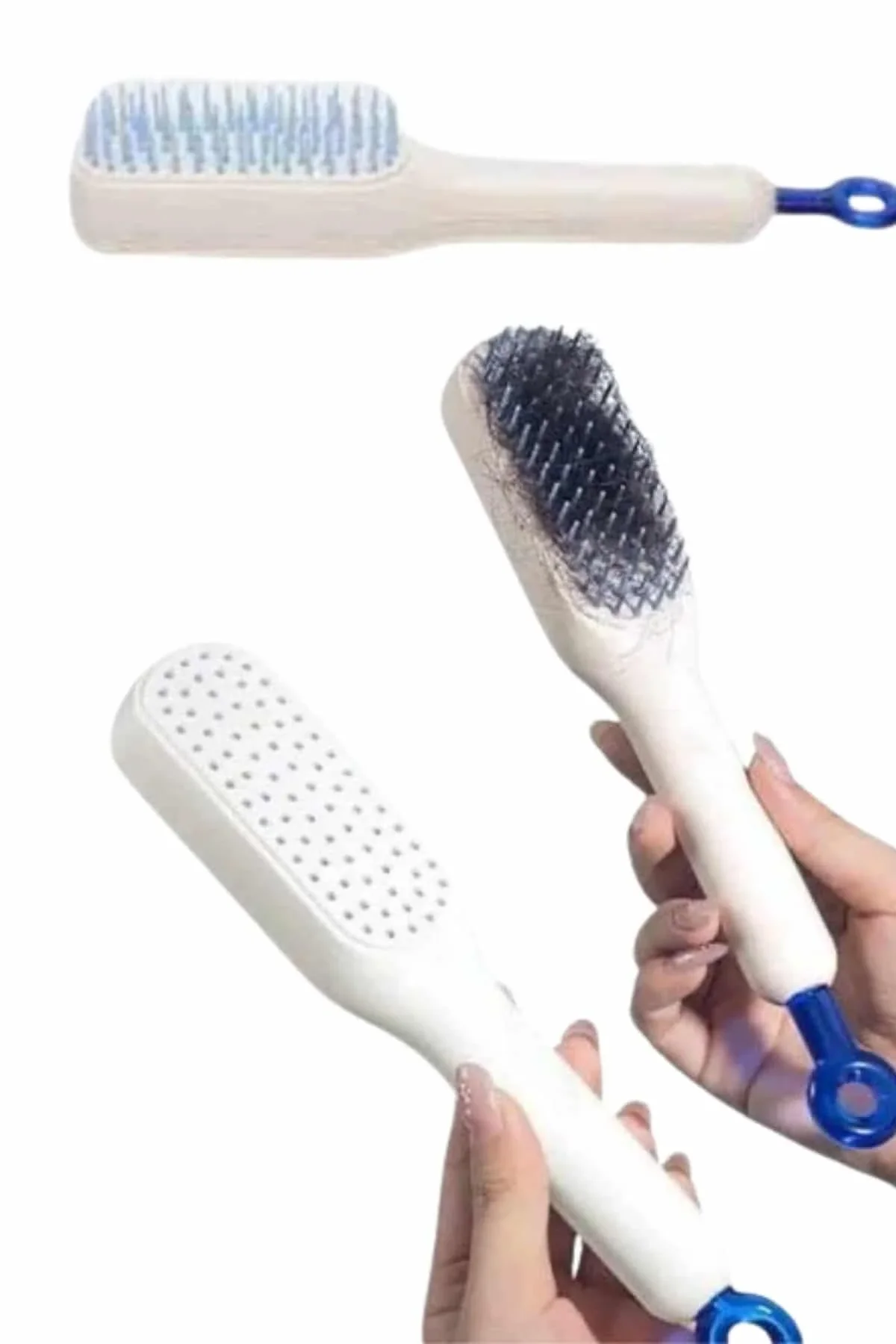Yeni Nesil Saç Fırçası Saç Derisini Ölü Derilerinden Arındırır Kolay Temizlenen - Just Cheap Store Görsel 3