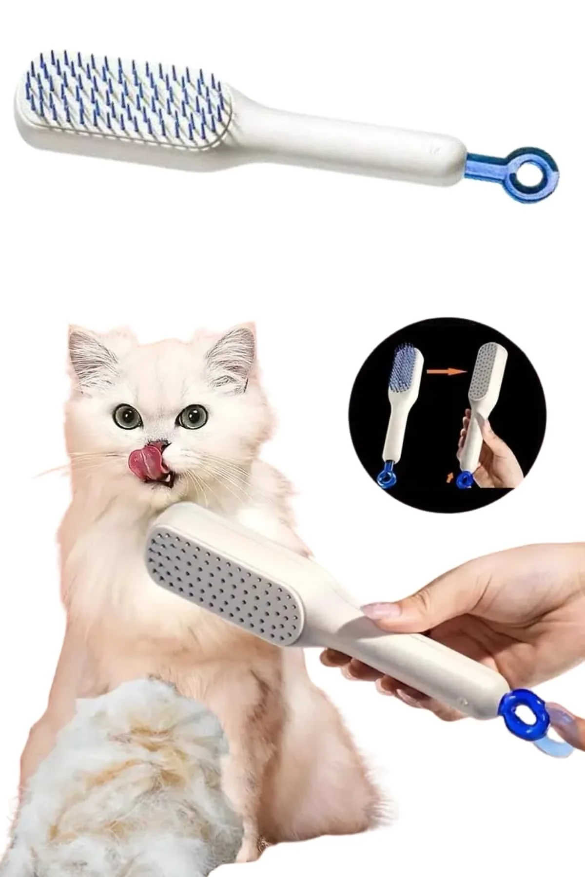 Yeni Nesil Saç Fırçası Saç Derisini Ölü Derilerinden Arındırır Kolay Temizlenen - Just Cheap Store Görsel 4