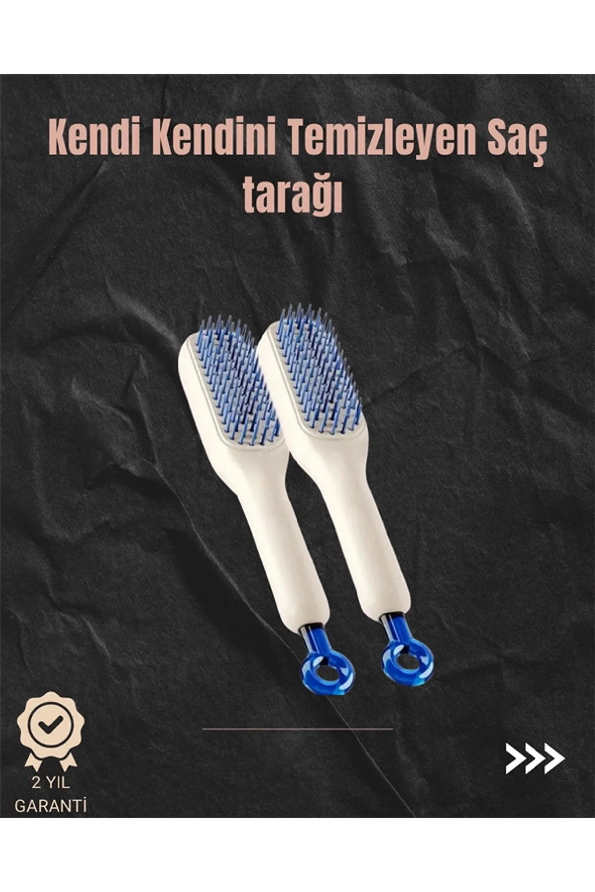 Kendini Temizleyen Hava Yastıklı Saç Tarağı – Düğümsüz Tarama