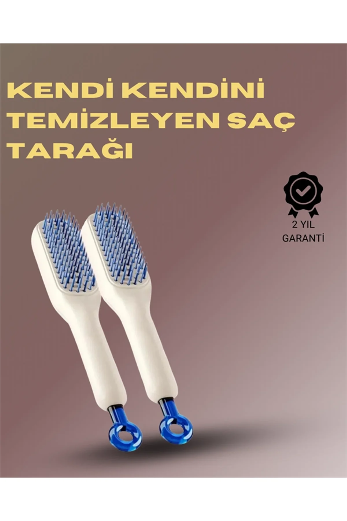 Kendini Temizleyen Masajlı Saç Tarağı – Anti-statik, Ergonomik Tasarım