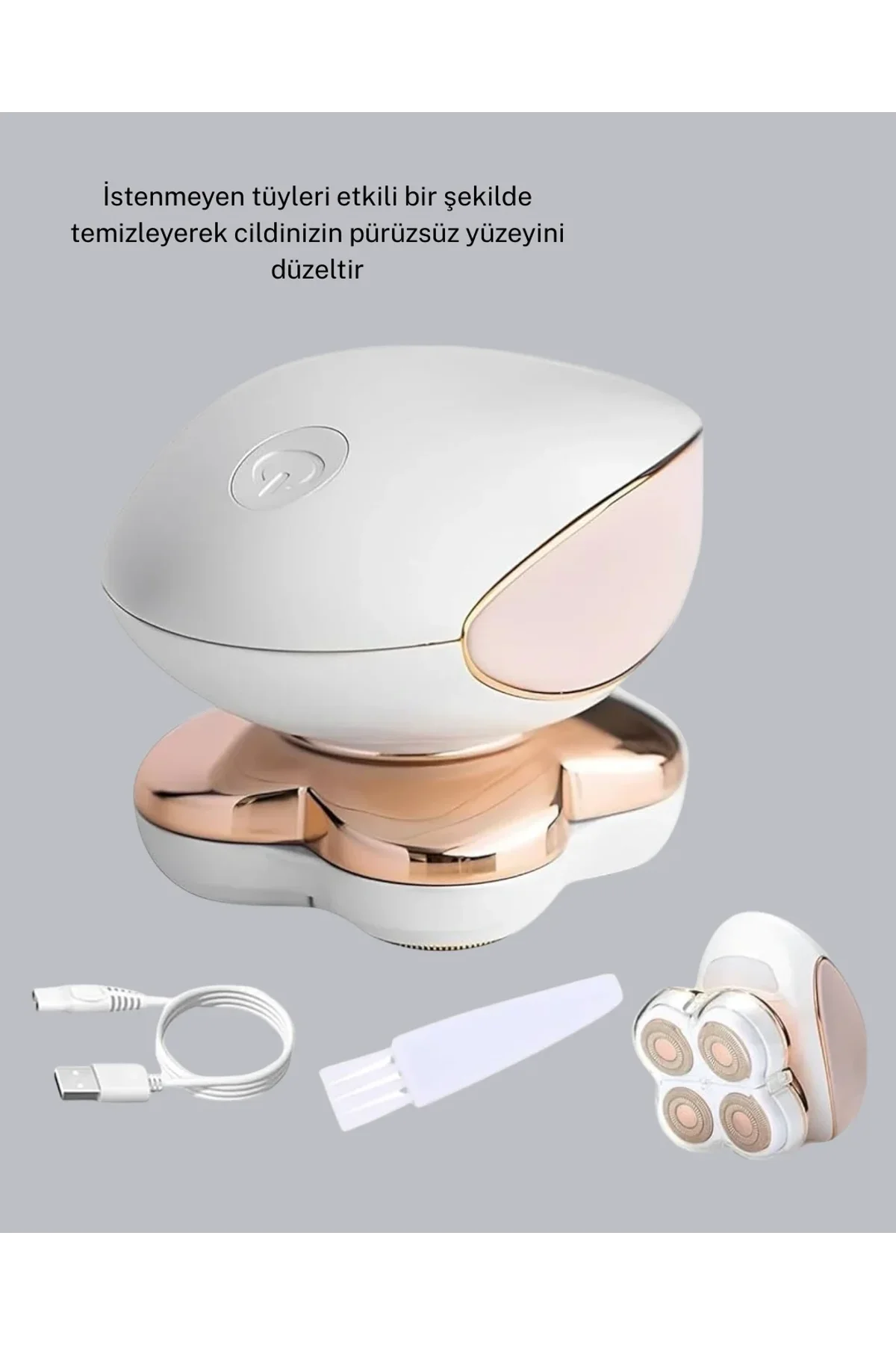 Dört Kesici Başlıklı Vücut Tıraş Cihazı Ağrısız Kullanım - Just Cheap Store Görsel 5