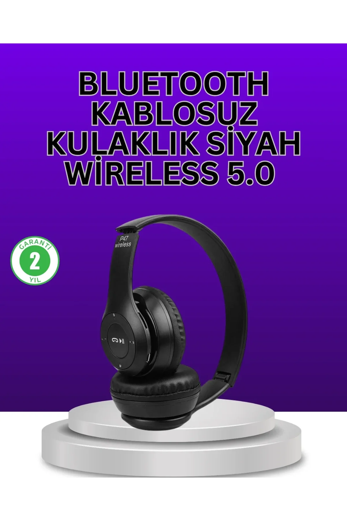 Kablolu &amp; Kablosuz Kullanım Seçeneği Sunan Stereo Bluetooth Kulaklık