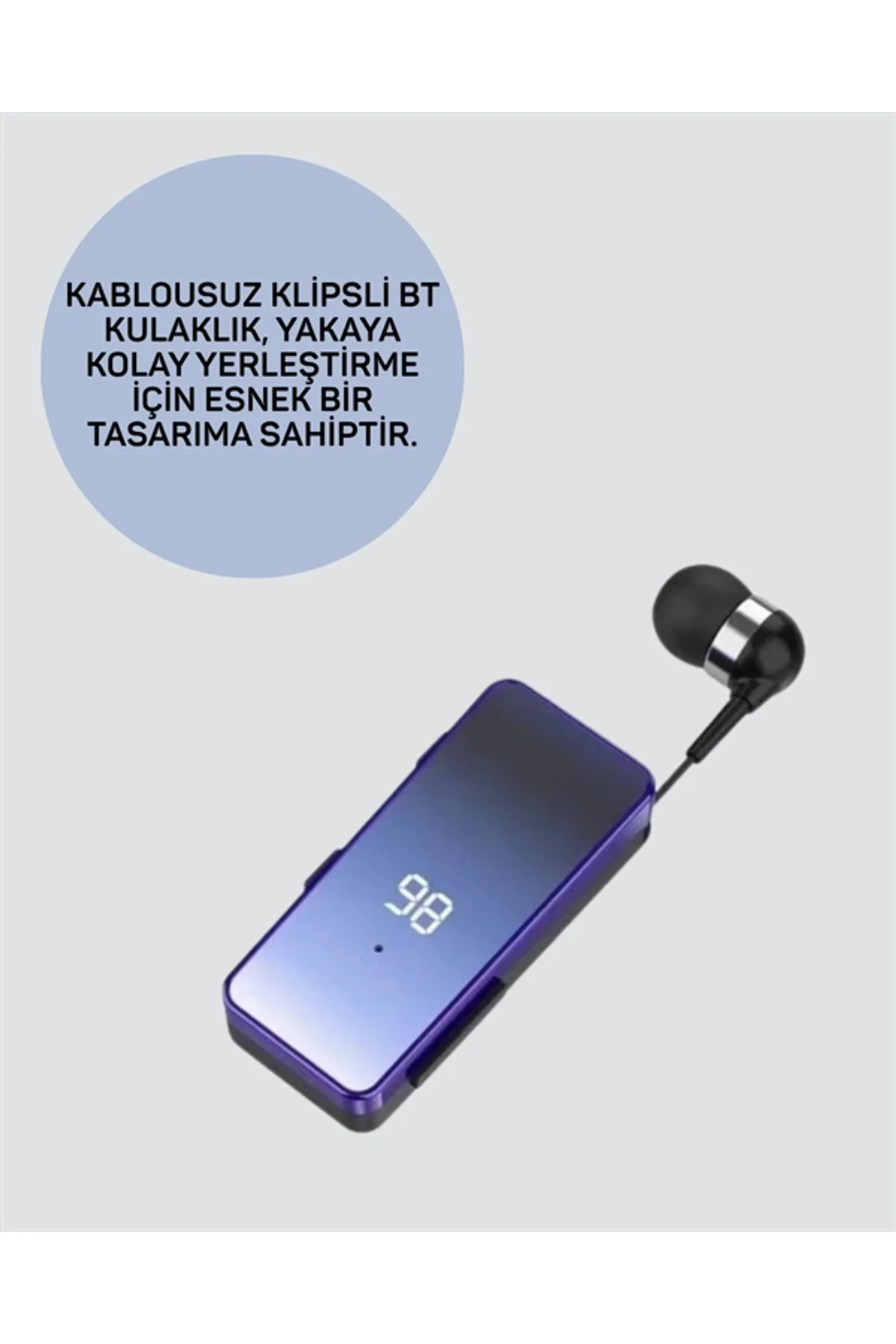 Otomatik Geri Sarma Mekanizmalı Kulaklık – Pratik Kullanım İçin Akıllı Kablo Yönetimi - Just Cheap Store Görsel 2