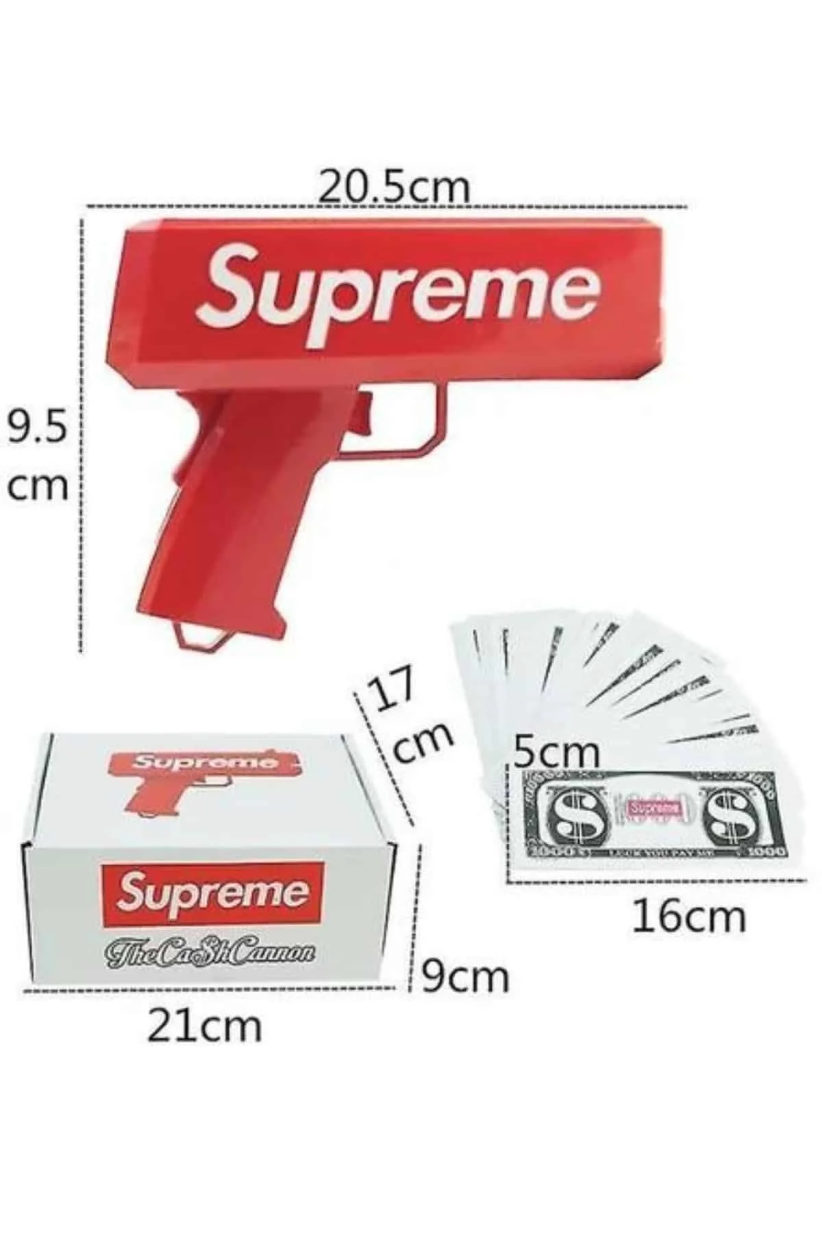 Çocuklara Özel Eğlenceli Para Saçma Makinası Parti Oyuncağı Kırmızı - Just Cheap Store Görsel 5