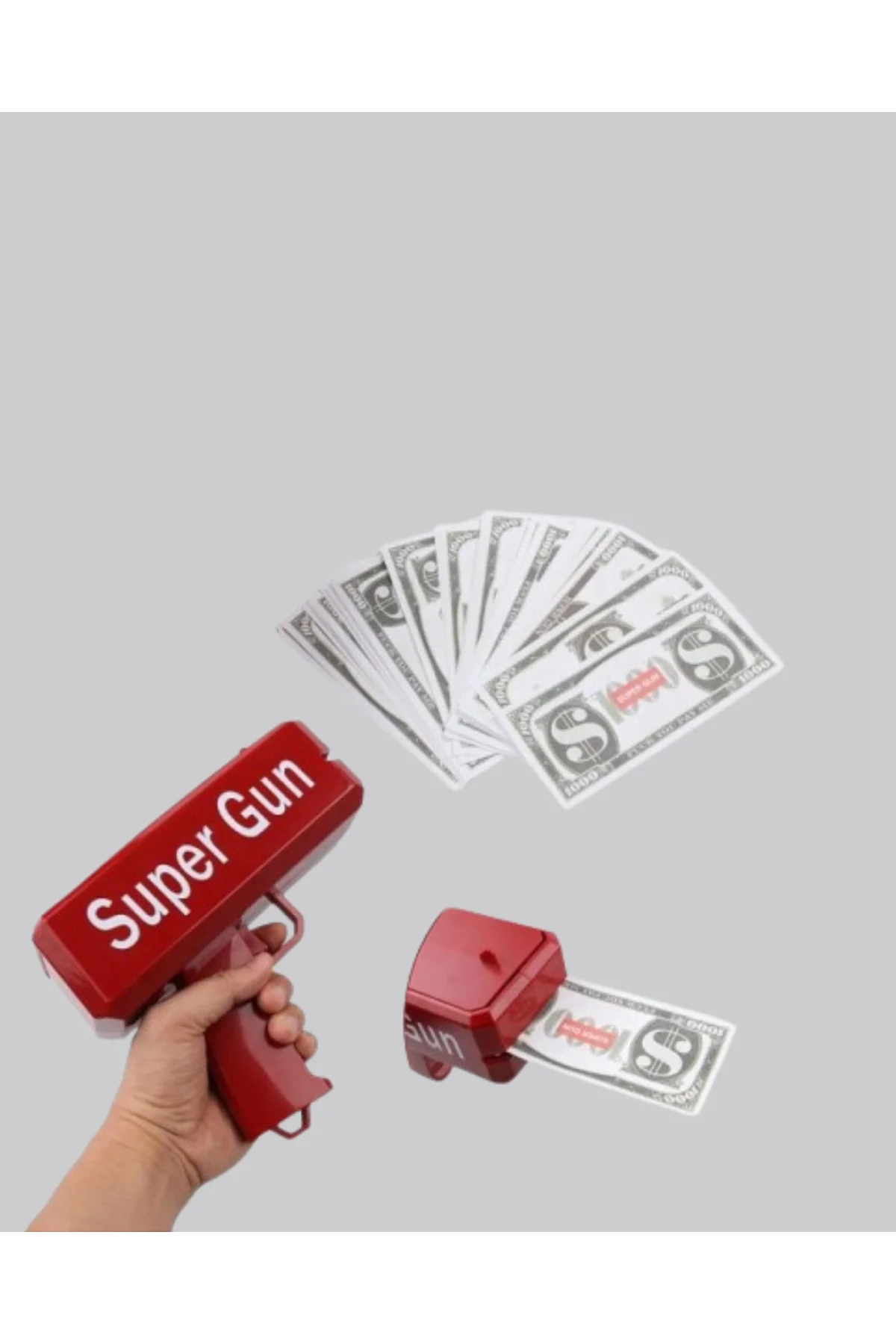 Super Money Gun Para Saçma Tabancası Yüksek Atış Güçlü Kırmızı Model - Just Cheap Store Görsel 2