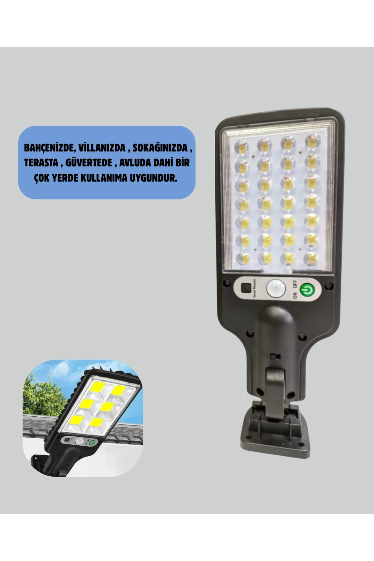 Stl616 Sensörlü Solar Sokak Lambası - Just Cheap Store Görsel 2