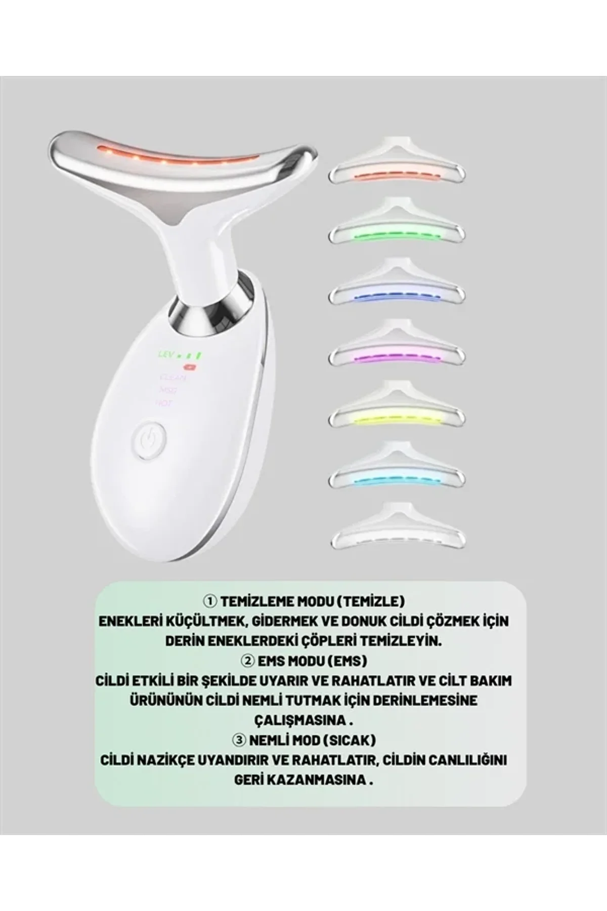 Şarjlı Akıllı Cilt Temizleme Ve Nemlendirme Cihazı – 500 Mah, Otomatik Kapanma Ve Ems Modlu - Just Cheap Store Görsel 5