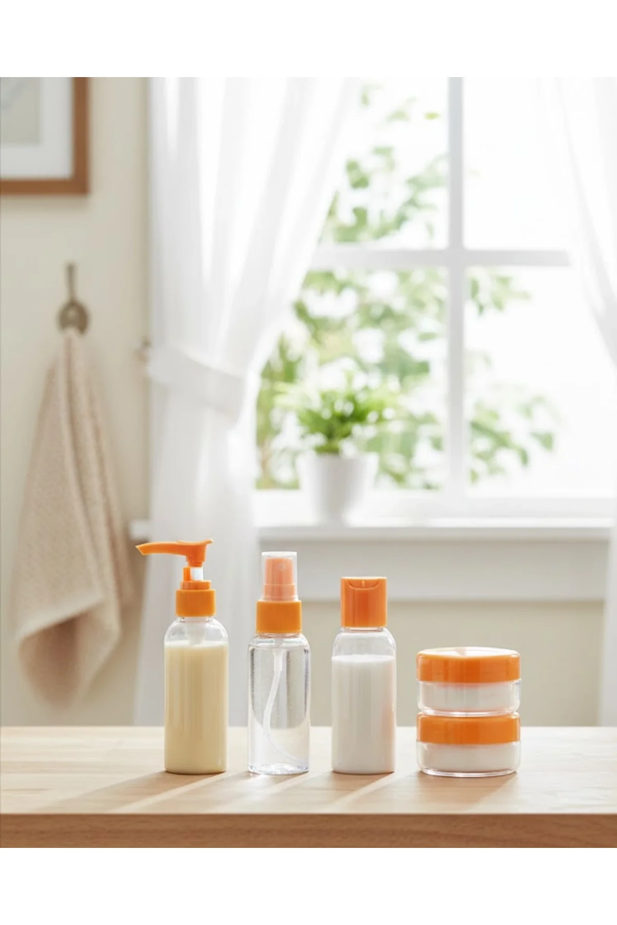 Seyahat İçin 5’li Şeffaf Kozmetik Kap Seti 30 Ml