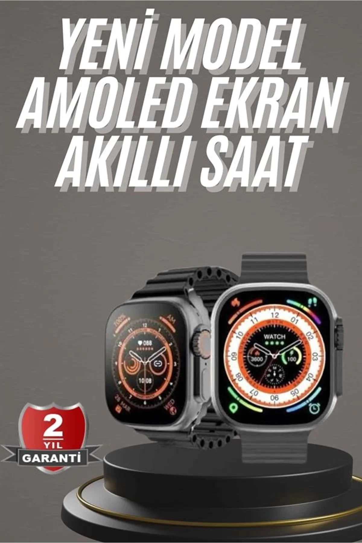 Akıllı Saat Kordon Hediyeli Güçlü Batarya Kapasiteli Titreşimli Bildirim Görme Unisex - Just Cheap Store Görsel 2
