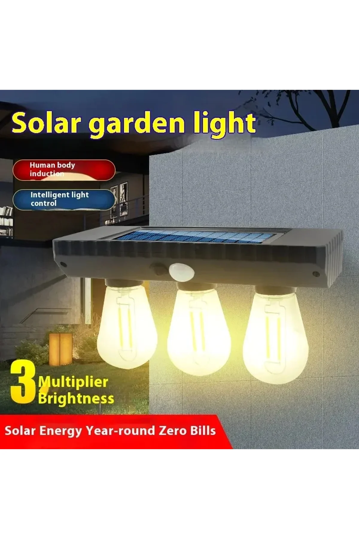 Fithome Yt-819 3 Watt Suya Dayanıklı Hareket Sensörlü Solar Led Lamba - Just Cheap Store Görsel 5