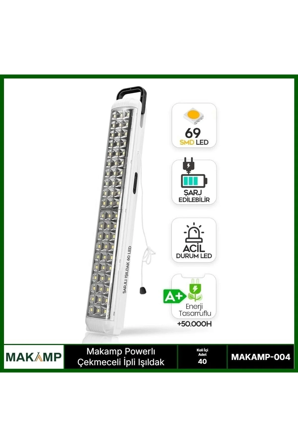 Powerbanklı İpli Işıldak