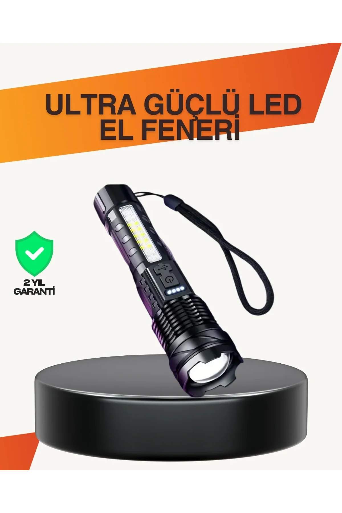 Outdoor Ve Acil Durum İçin Güçlü Led El Feneri - Just Cheap Store Görsel 2