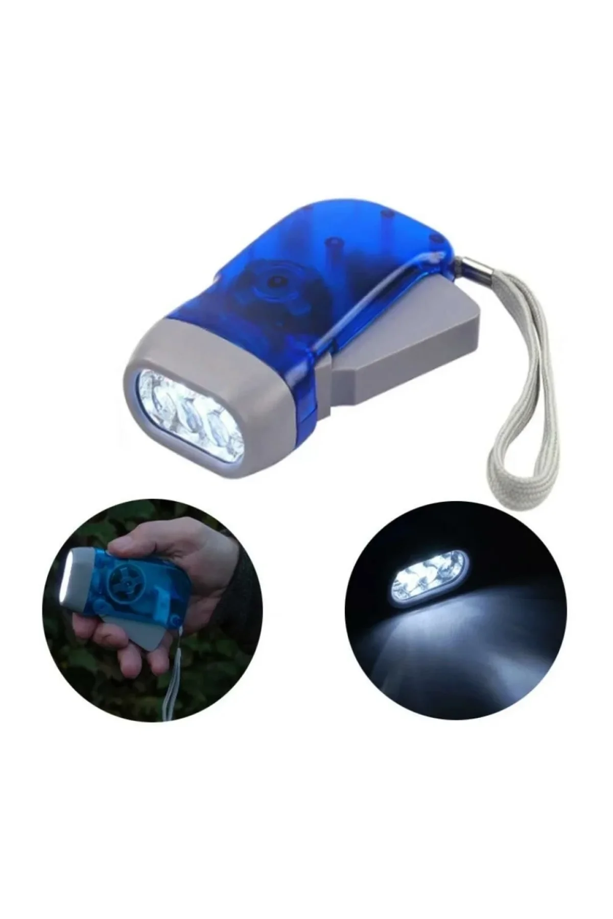 Şarj Gerektirmeyen El Feneri 3 Led Kompakt Acil Durum Lambası - Just Cheap Store Görsel 4