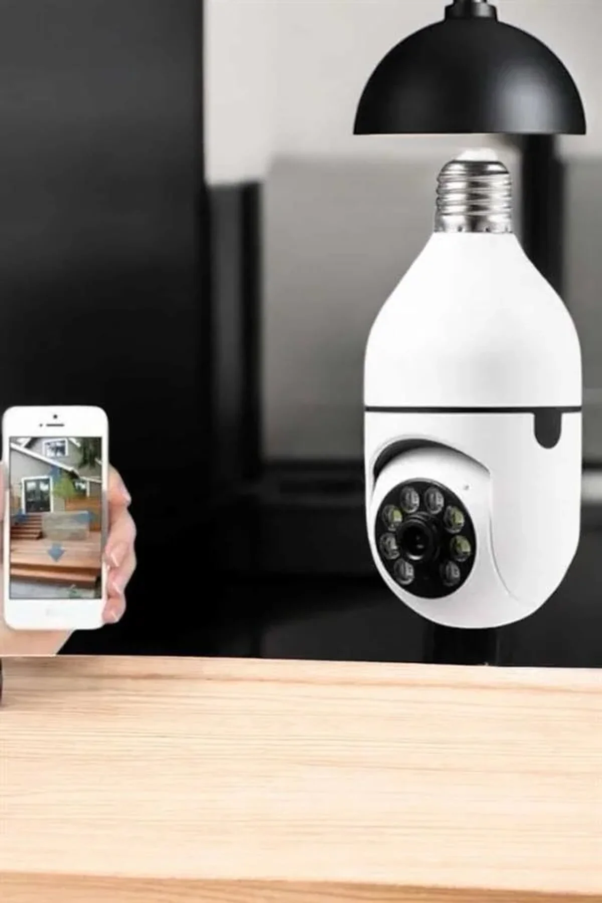 Güvenlik Kamerası Wifi Kamera Duylu Ev Kamerası Wifi Bağlantılı Dönebilen - Just Cheap Store Görsel 3