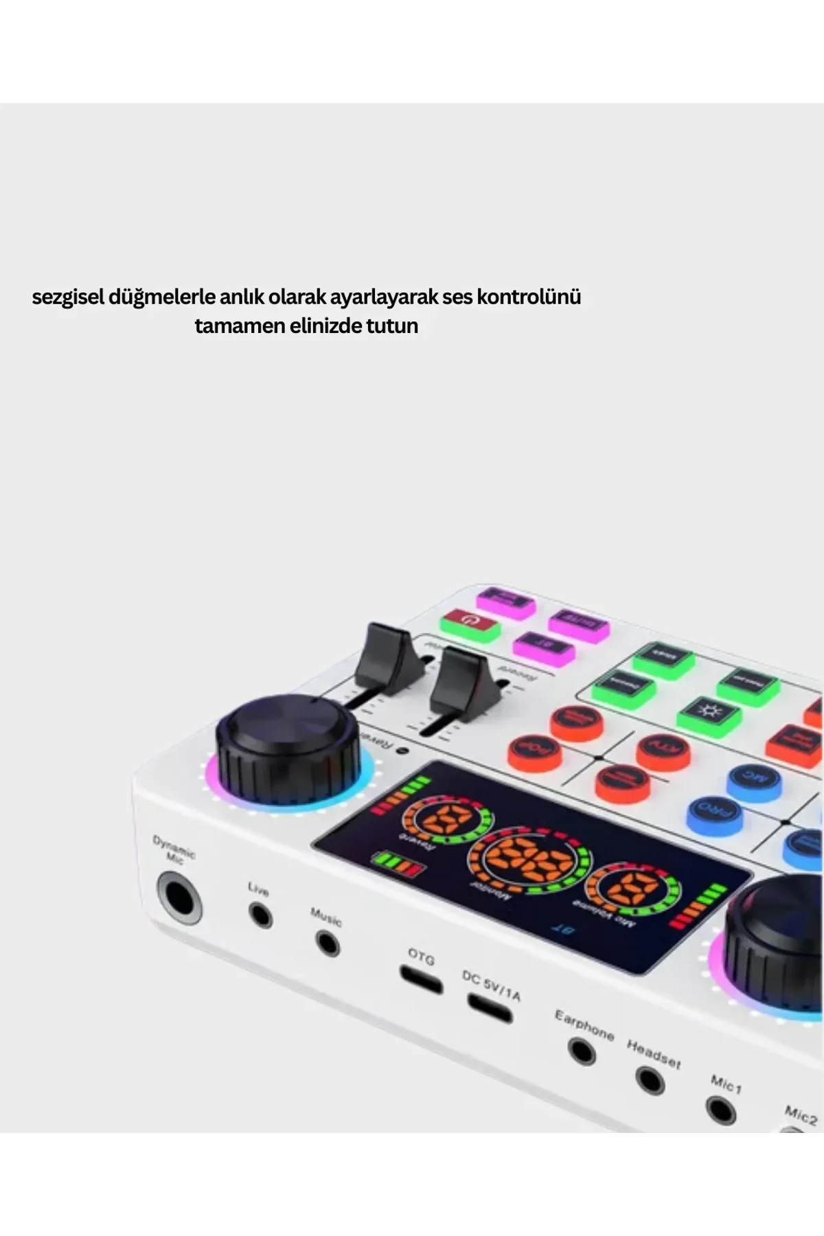 Çok Efektli Canlı Yayın Ses Mikseri Usb Ve Kablosuz Uyumlu - Just Cheap Store Görsel 3