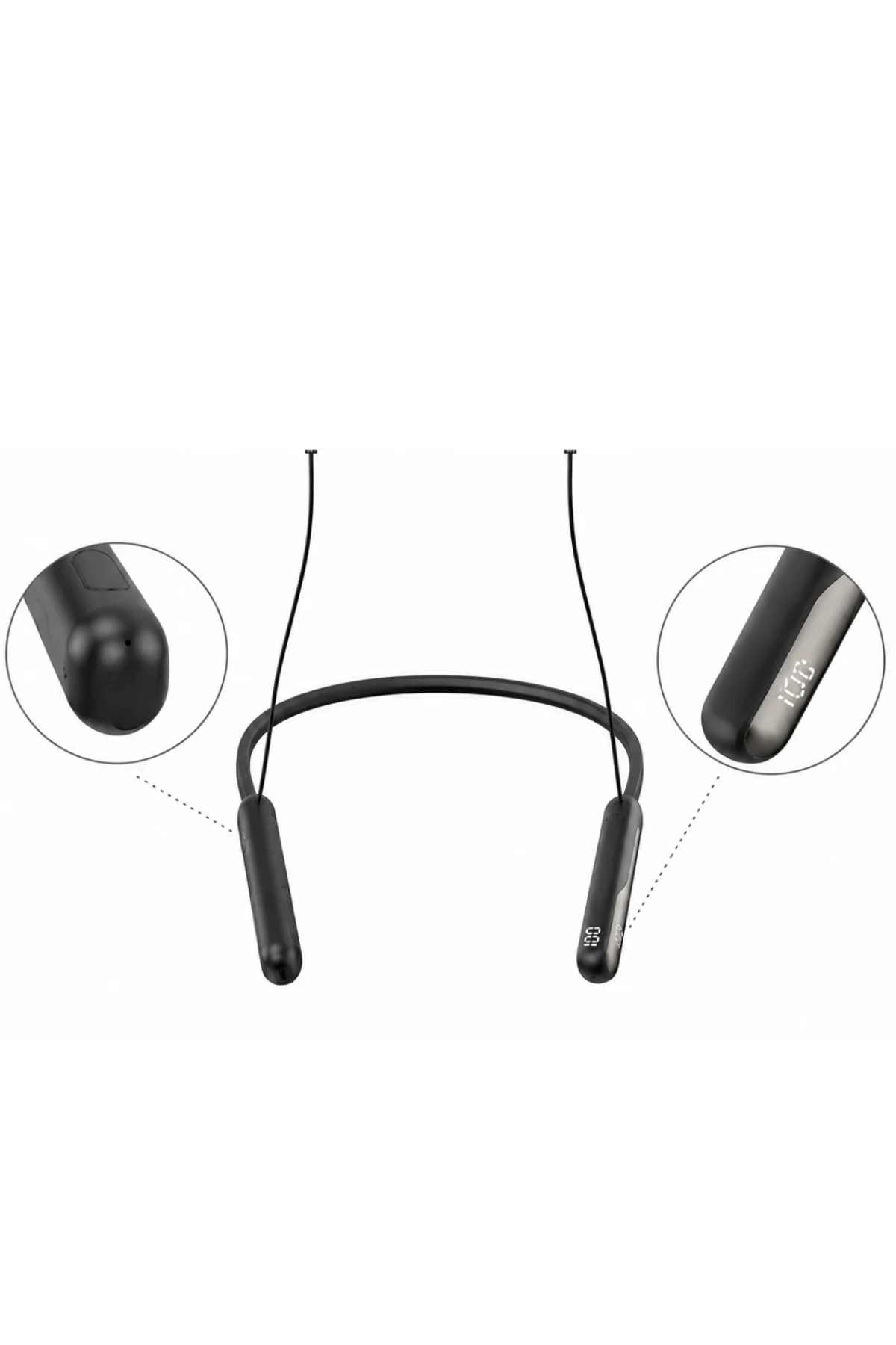 Boyun Askılı Bluetooth Kulaklık Extra Bass Ve Ses Değiştirme Modlu - Just Cheap Store Görsel 5