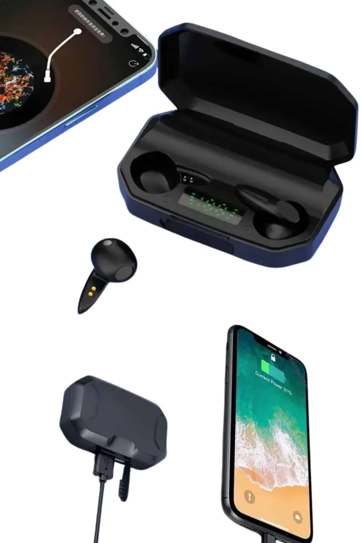 Siyah Profesyonel Kulaklık Hd Mikrofonlu Çağrı Cevaplayabilen - Just Cheap Store Görsel 5