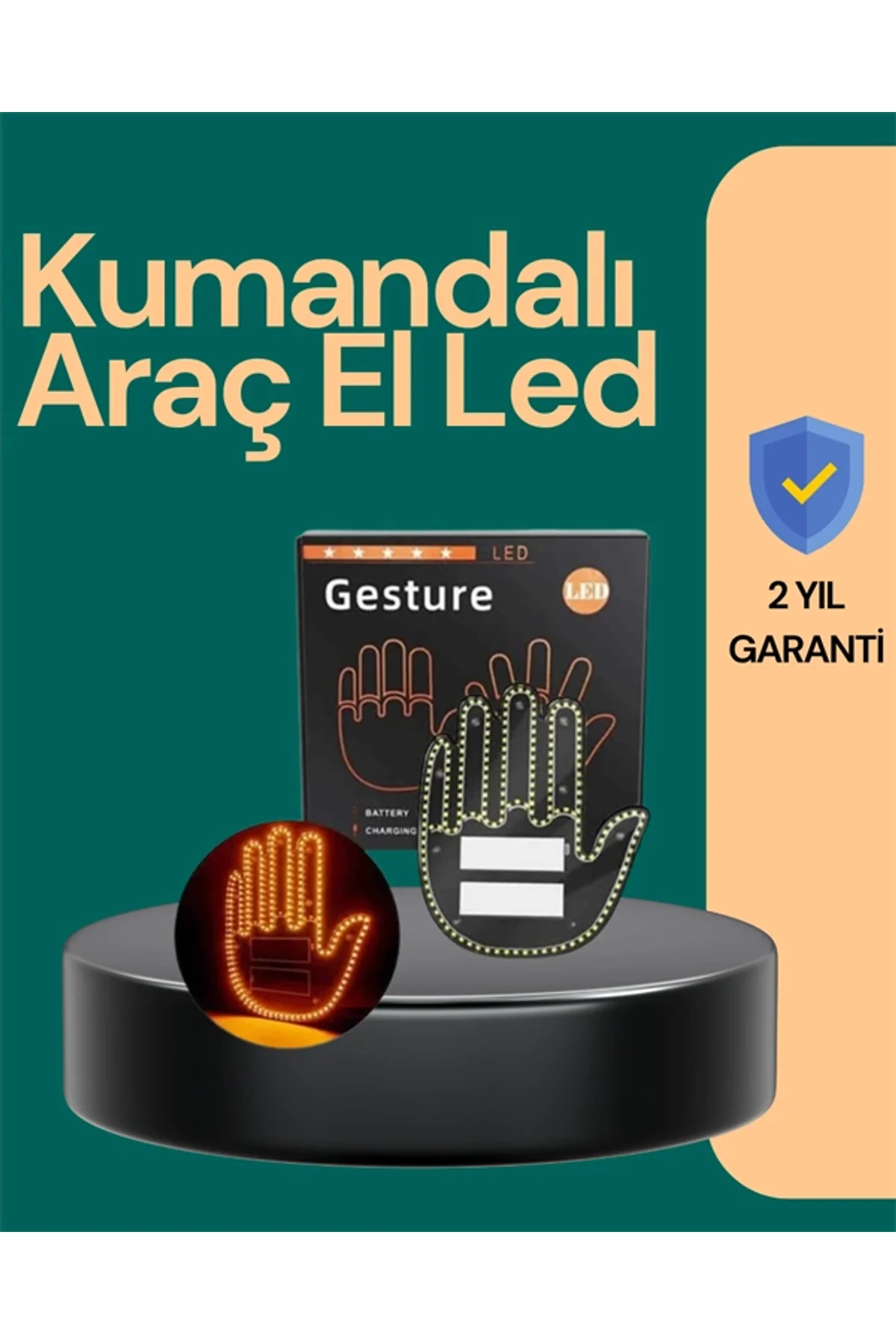 Kablosuz Kumandalı Led Jest Işığı – 3 Modlu Araba Arkası Mesaj Işığı, 203 Led İle Yüksek Parlaklık