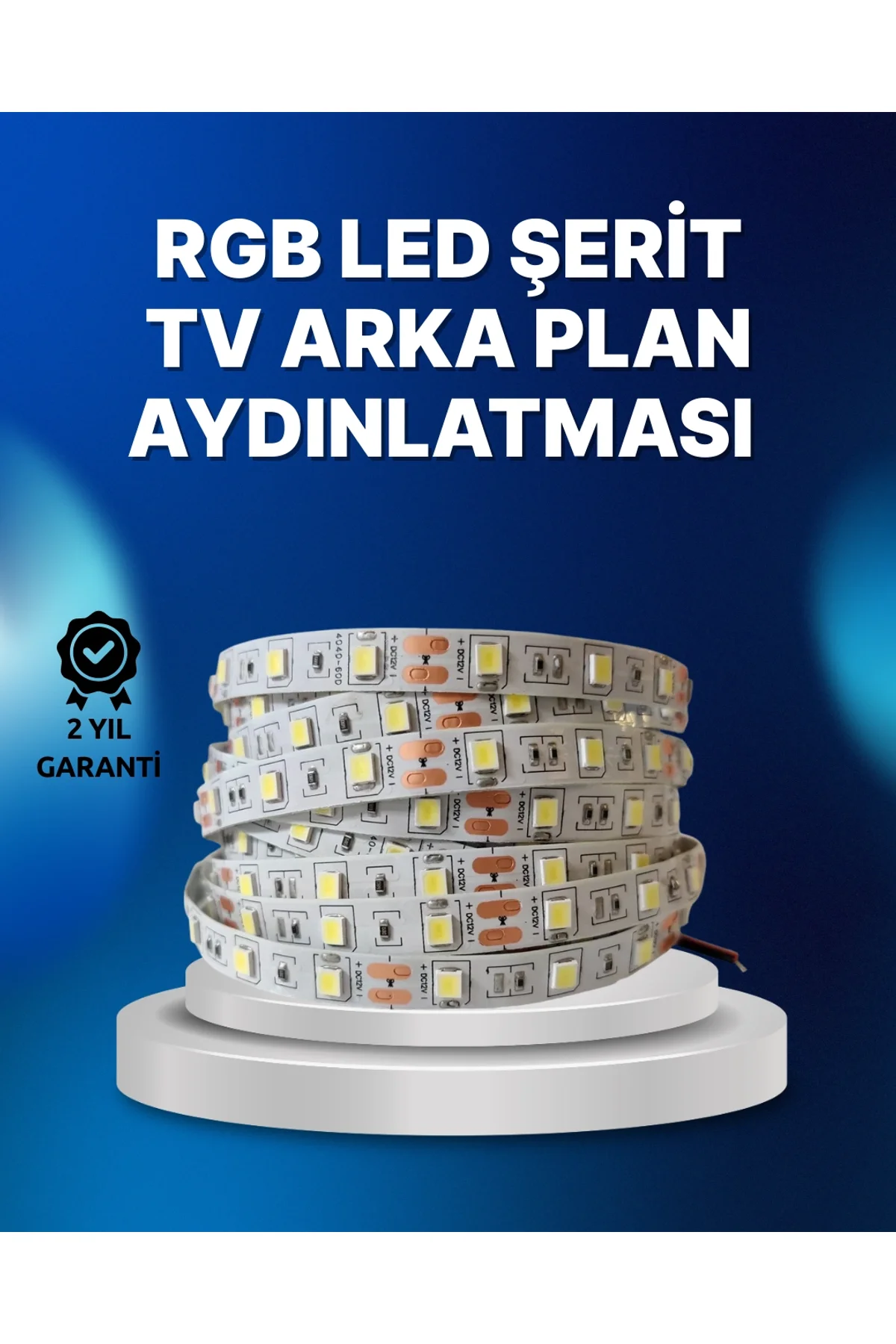 Rf Kumandalı Renk Değiştiren Tv Led Şerit 2mt