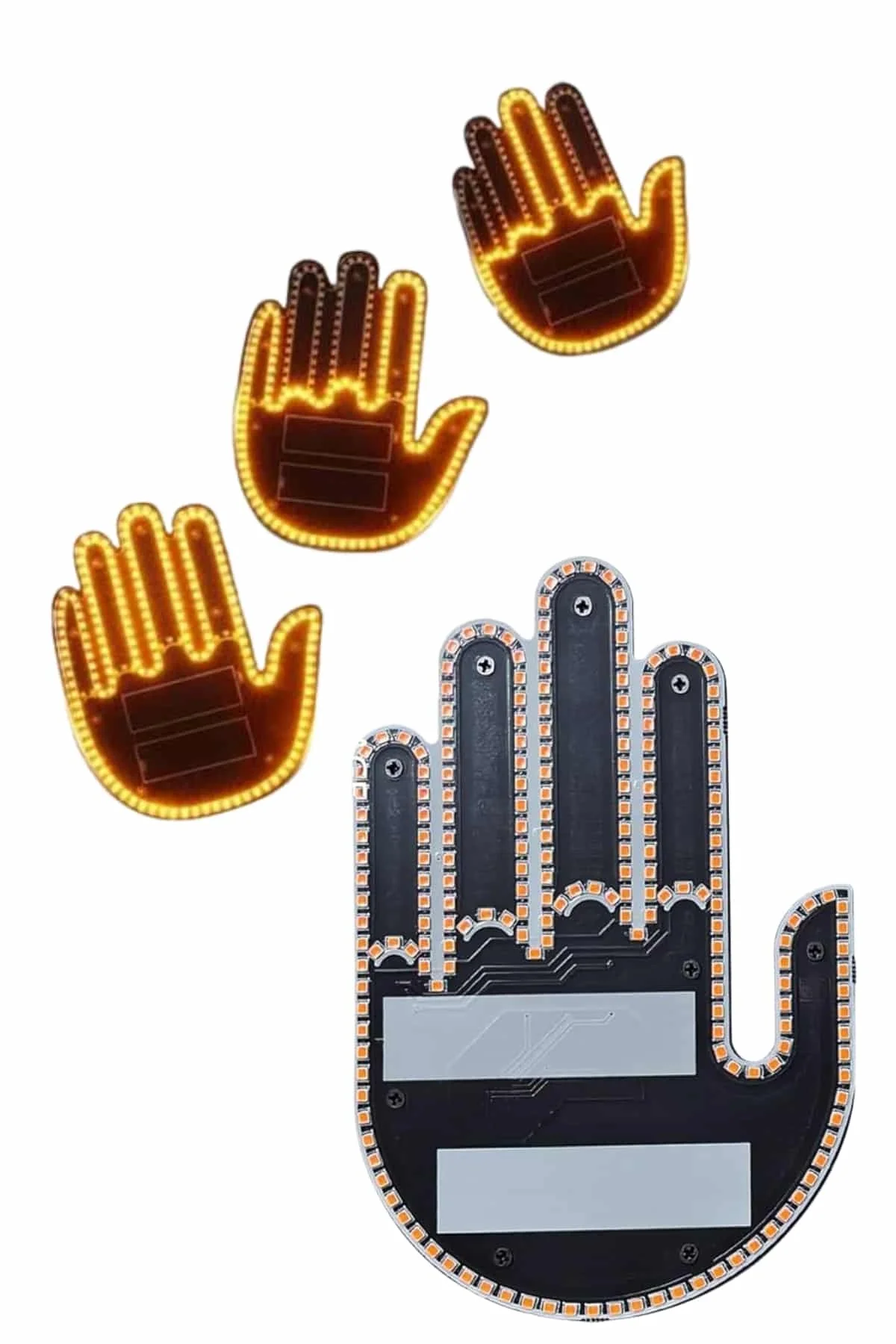 Uzaktan Kumandalı Araba Parmak Hareketi Işığı Parmak Işığı Led Araba Arka Pencere - Just Cheap Store Görsel 3