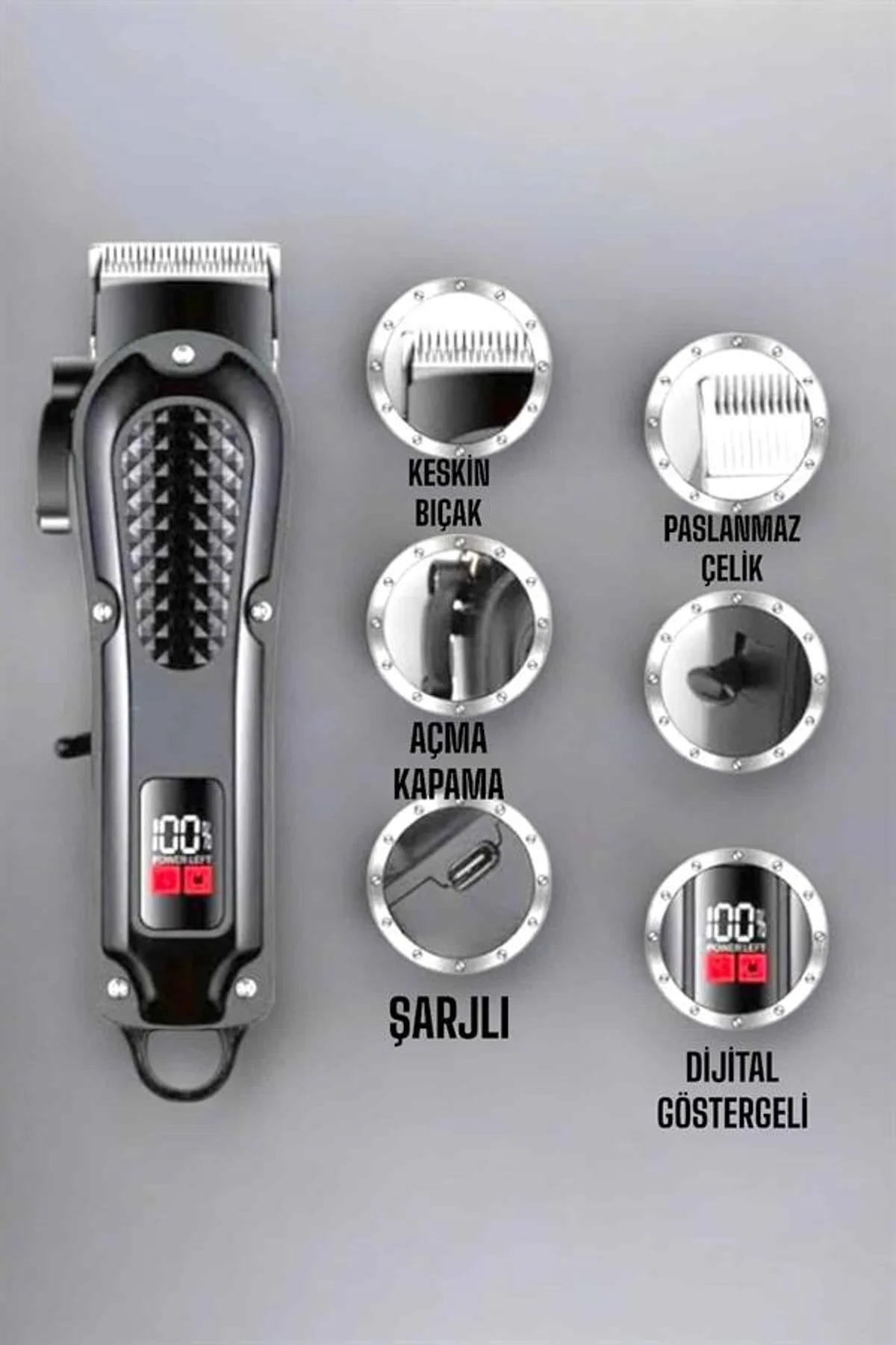 Tıraş Makinesi Taşınabilir Özel Kesim Paslanmaz Çelik Bıçaklı - Just Cheap Store Görsel 4