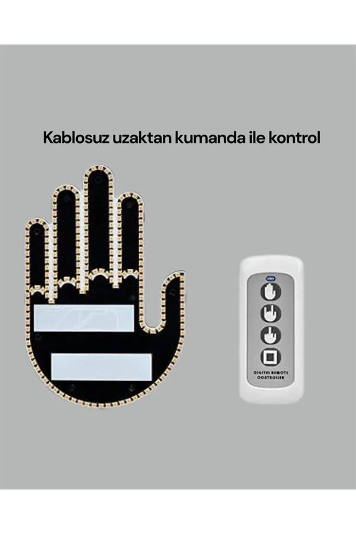 Yüksek Görünürlüklü Otomobil Jest Işığı – 3 Modlu Led Arka Cam Aksesuarı, Pratik Ve Eğlenceli - Just Cheap Store Görsel 3