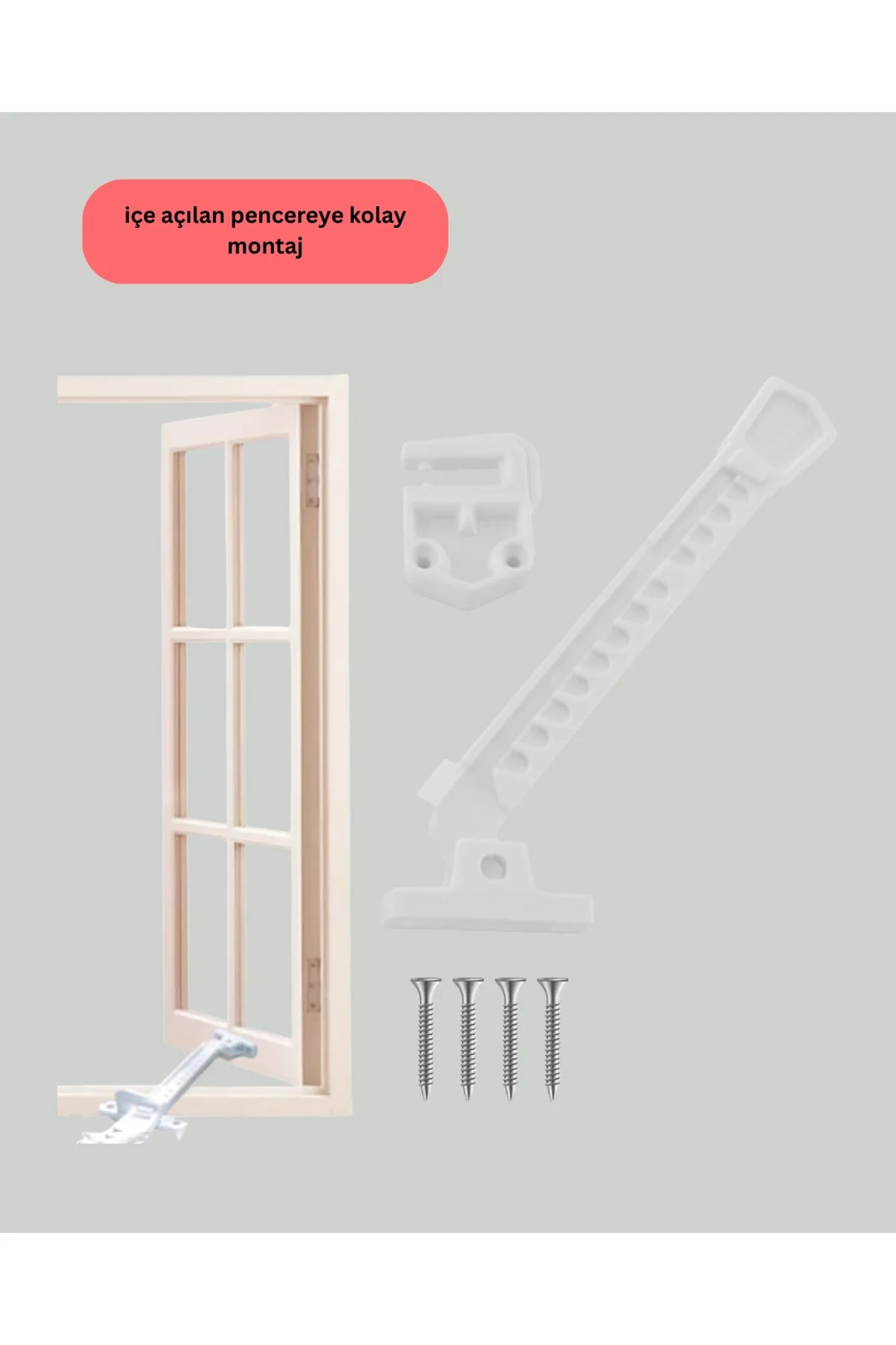 Pencere Cam Emniyet Kilidi Açılma Sınırlayıcı Set - Just Cheap Store Görsel 2