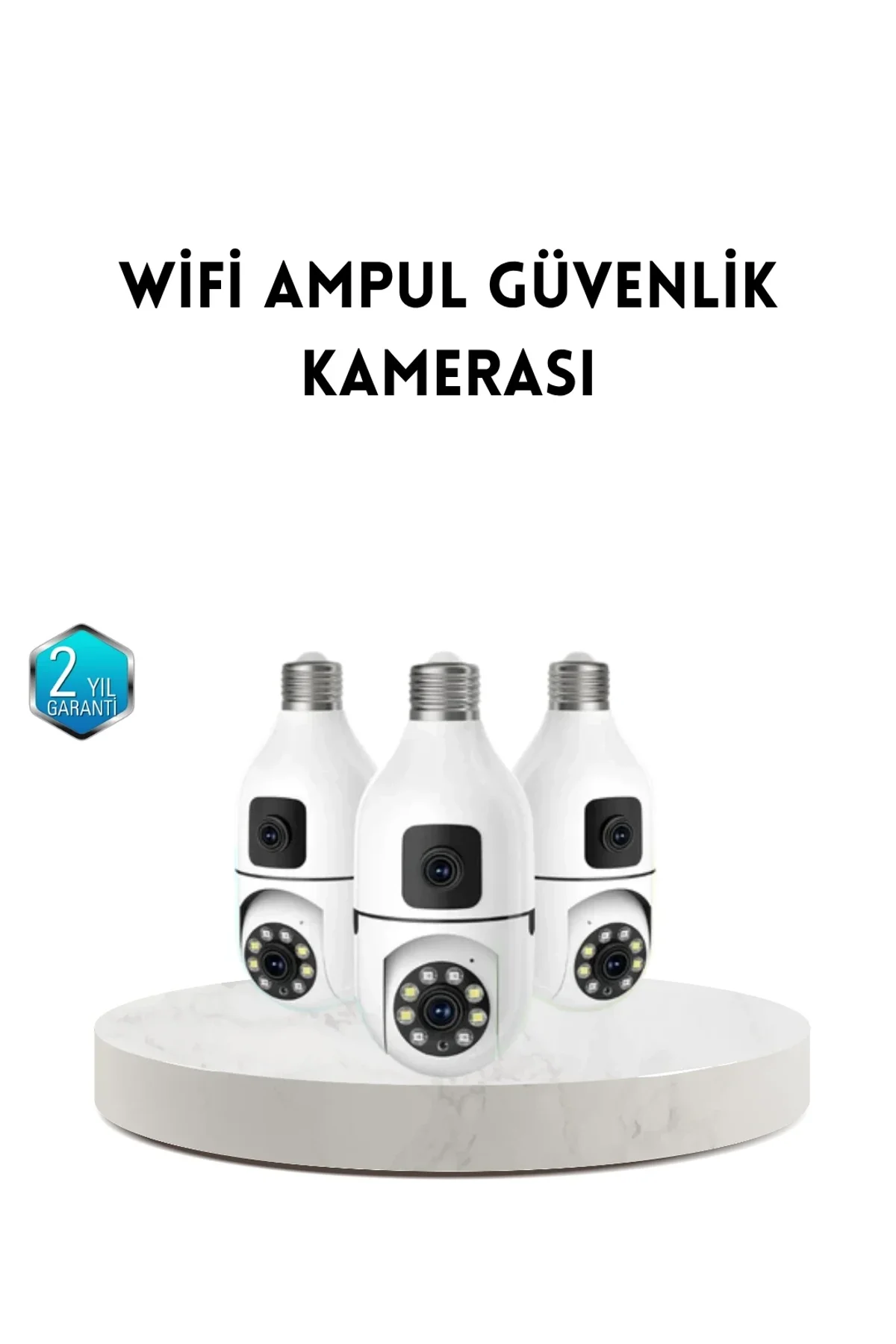 Ampul Tipi Wifi Kamera 2mp Lensli Full Hd Görüntü Ve Akıllı Hareket Algılama - Just Cheap Store Görsel 2