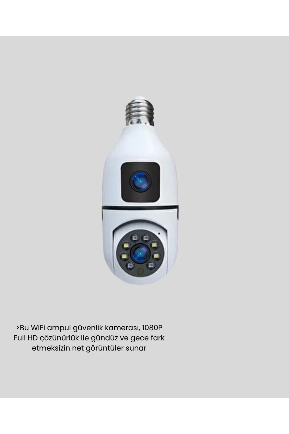 Ampul Tipi Wifi Kamera 2mp Lensli Full Hd Görüntü Ve Akıllı Hareket Algılama - Just Cheap Store Görsel 5