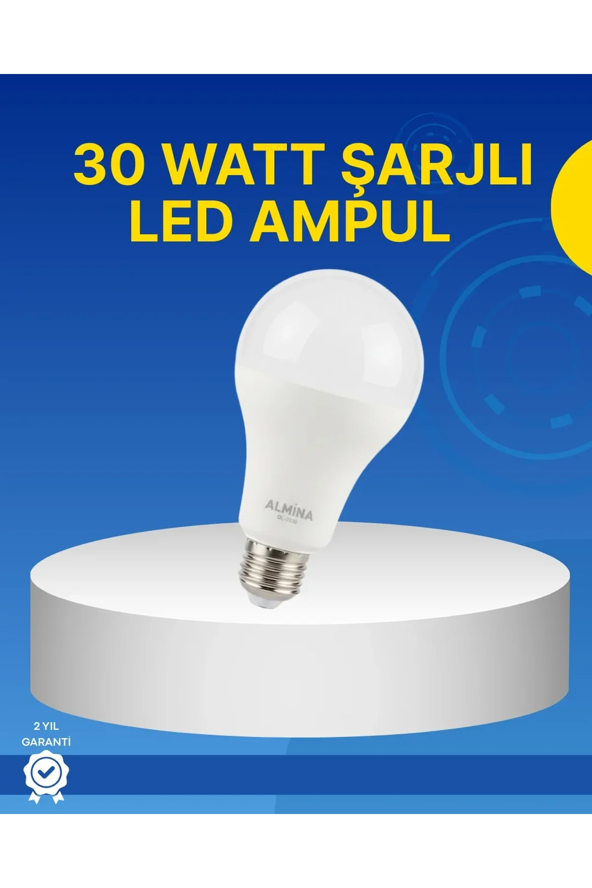Ev Ve İş Yeri İçin Şarjlı Led Ampul - Just Cheap Store Görsel 2
