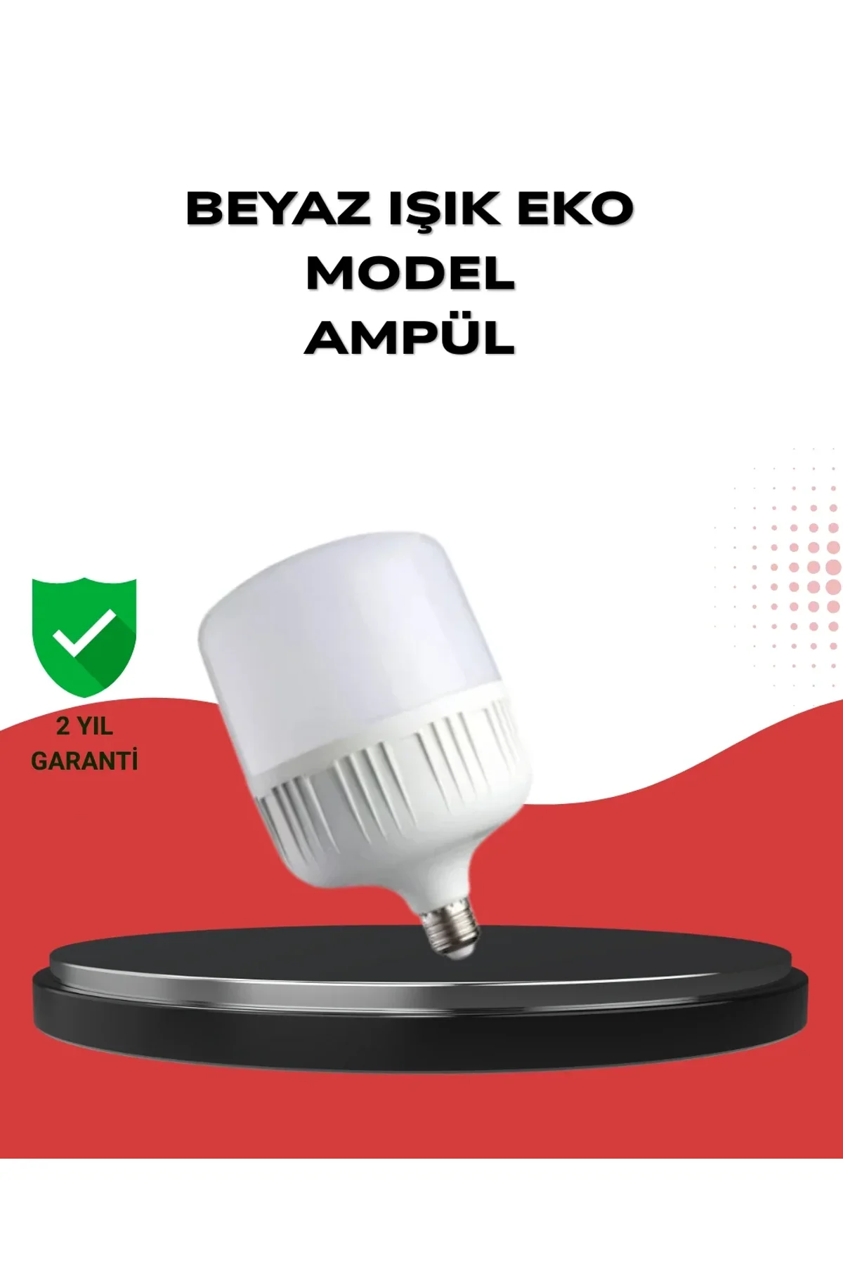 Enerji Tasarruflu Şarjlı Led Ampul 30w Beyaz Işık